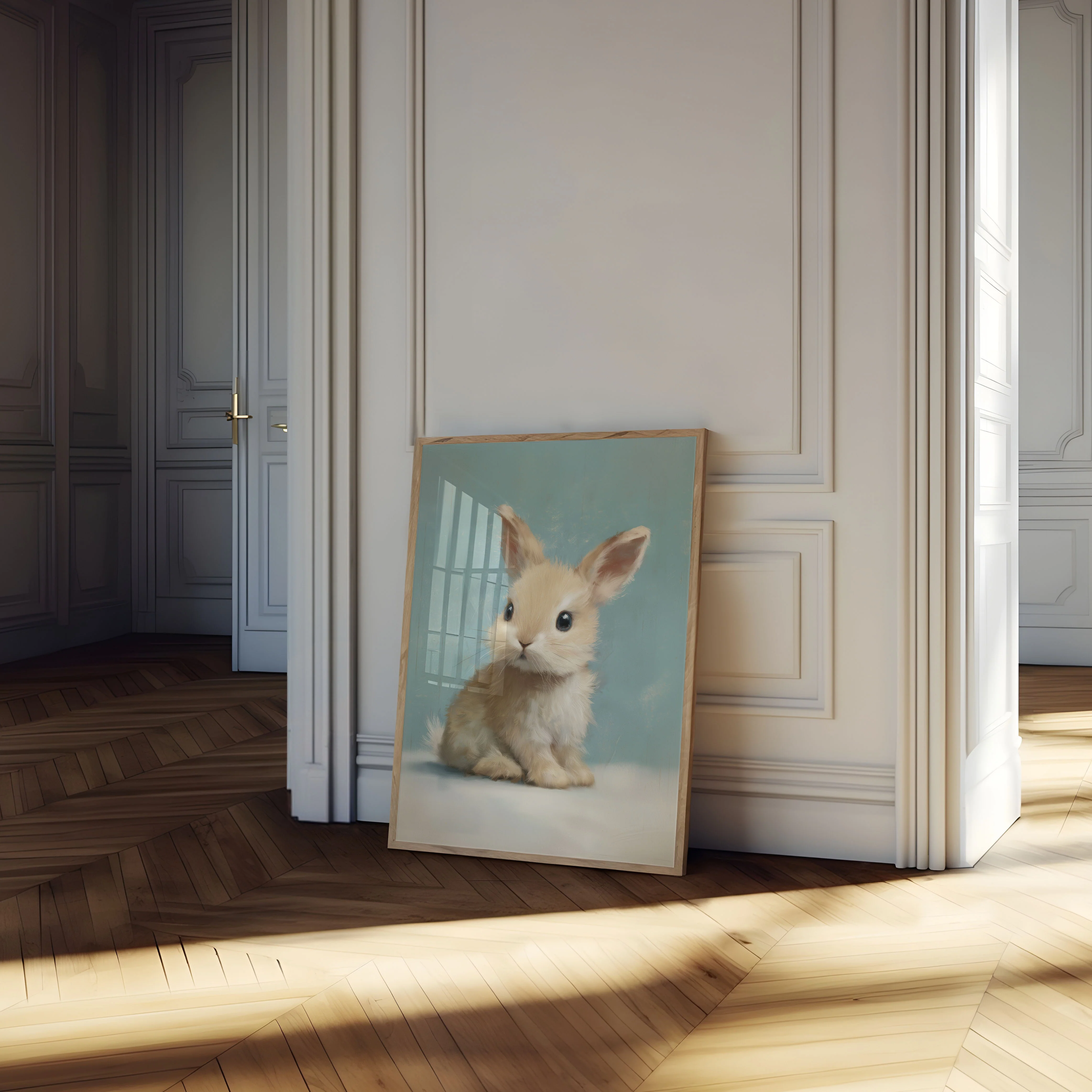 Cute Bunny Portrait Poster - Image 4