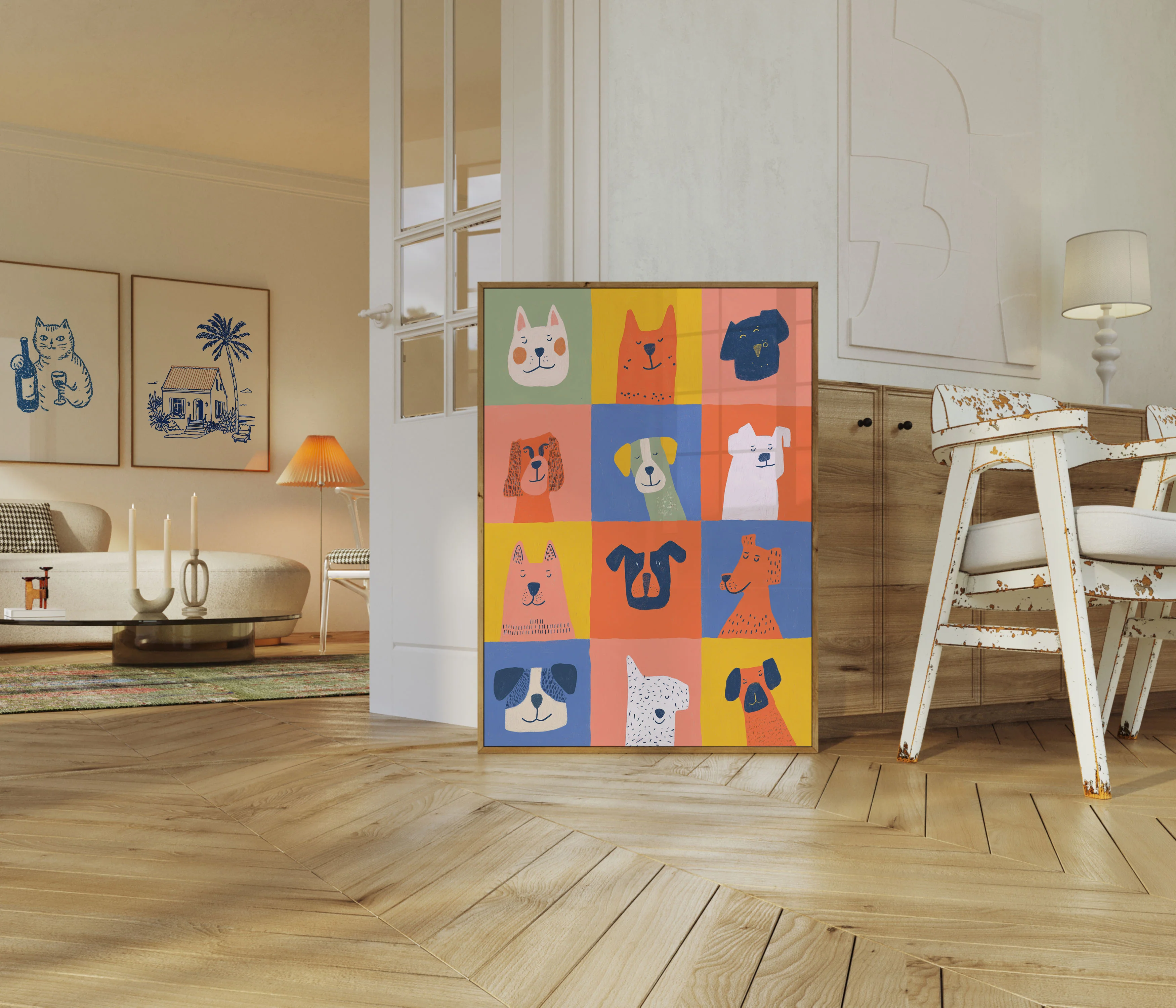 Cute Dog Faces Poster - Image 5
