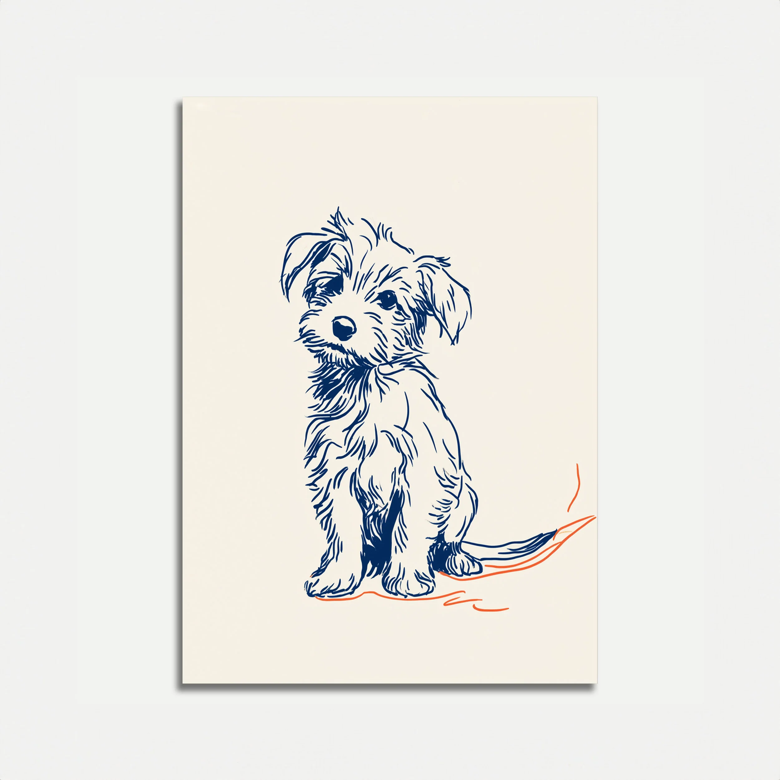Cute Fluffy Puppy Poster