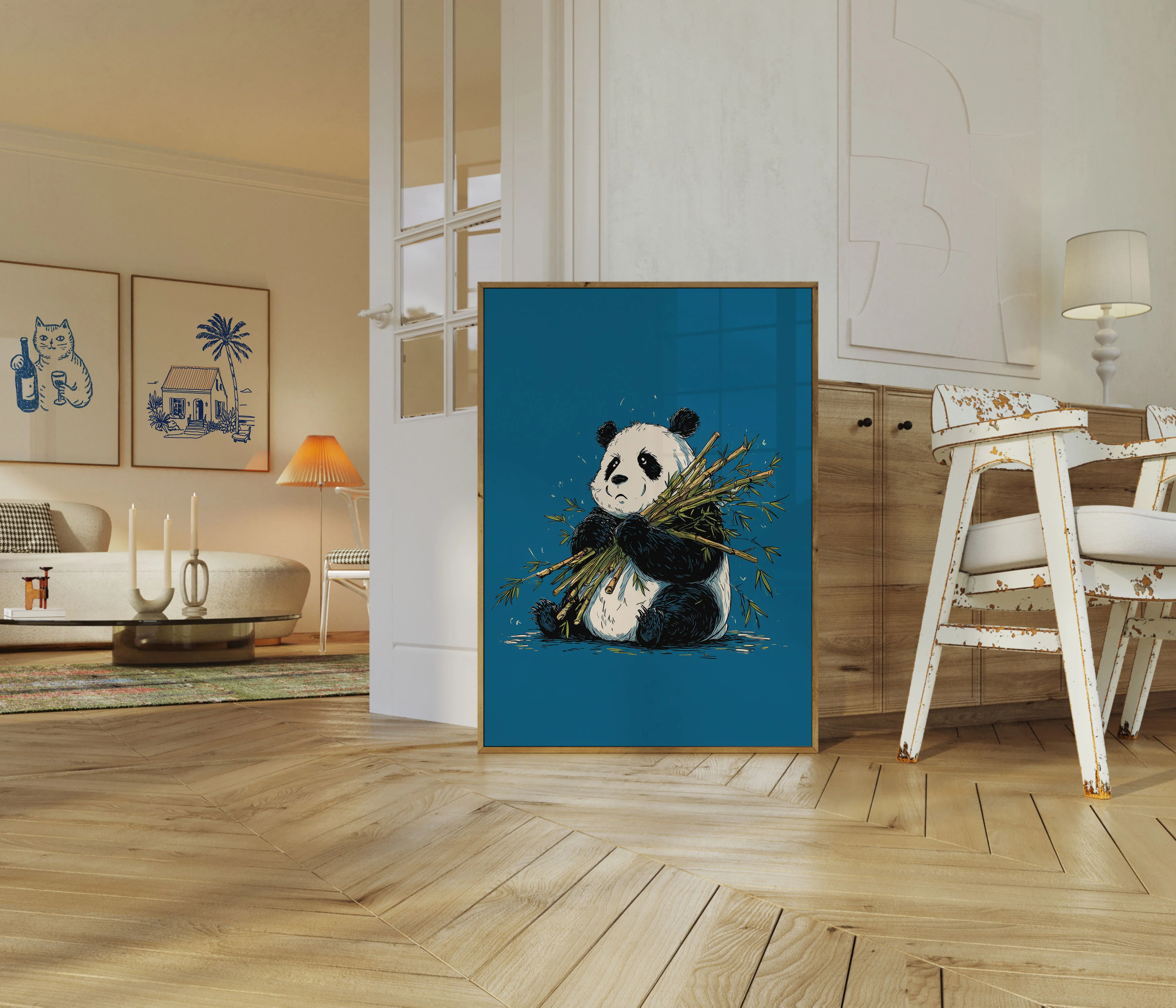 Cute Panda with Bamboo Poster - Image 5