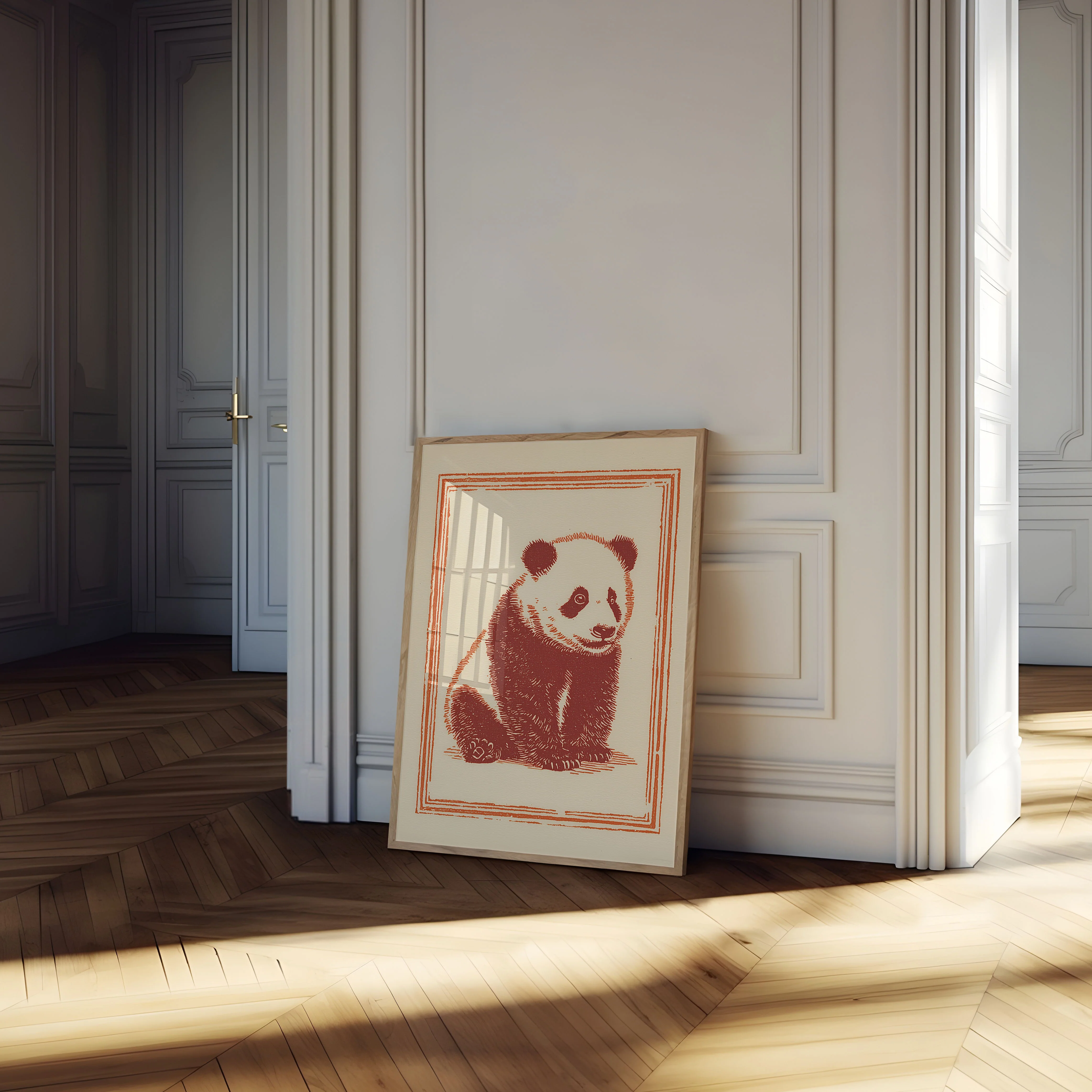 Cute Sitting Panda Poster - Image 4