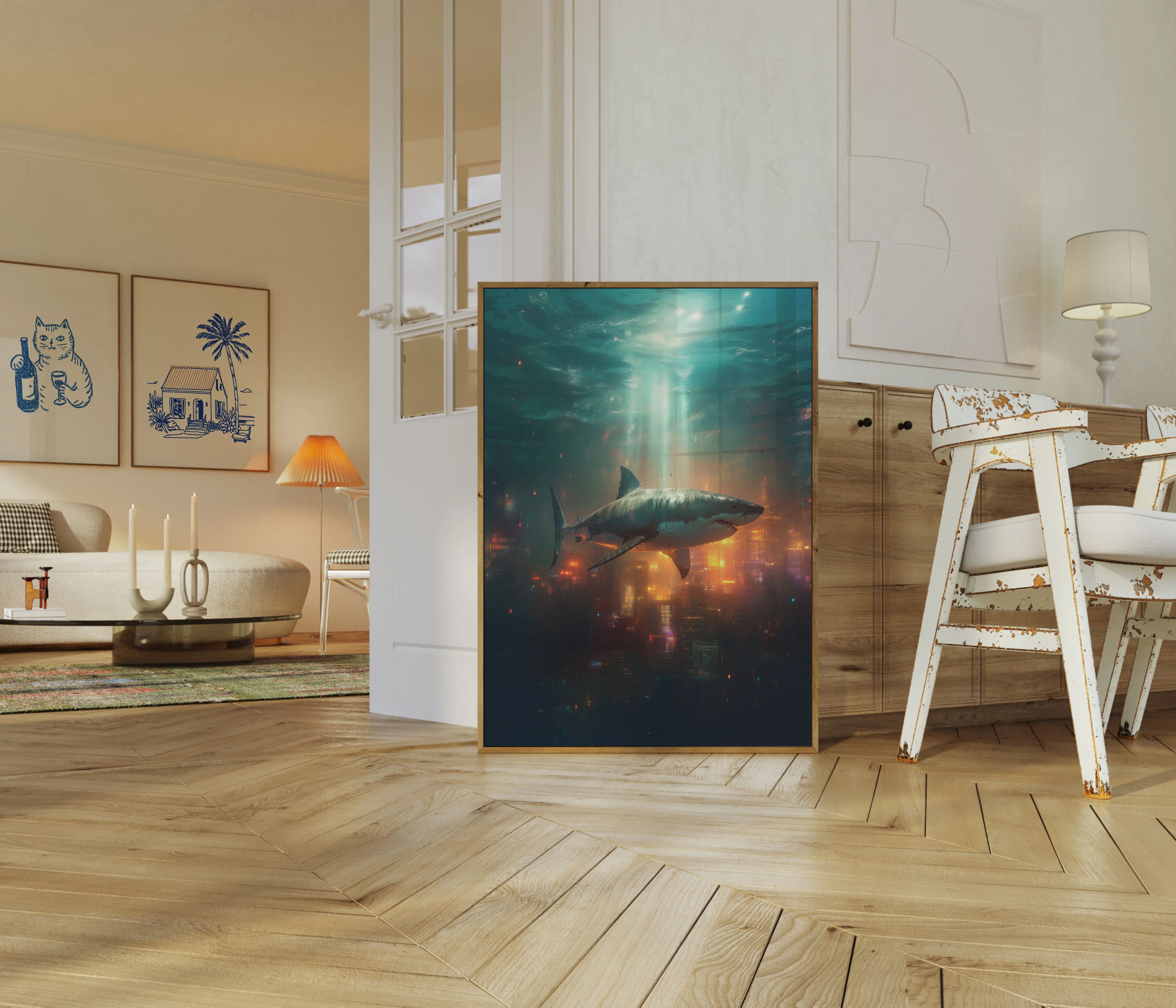 Cybernetic Shark City Poster - Image 5
