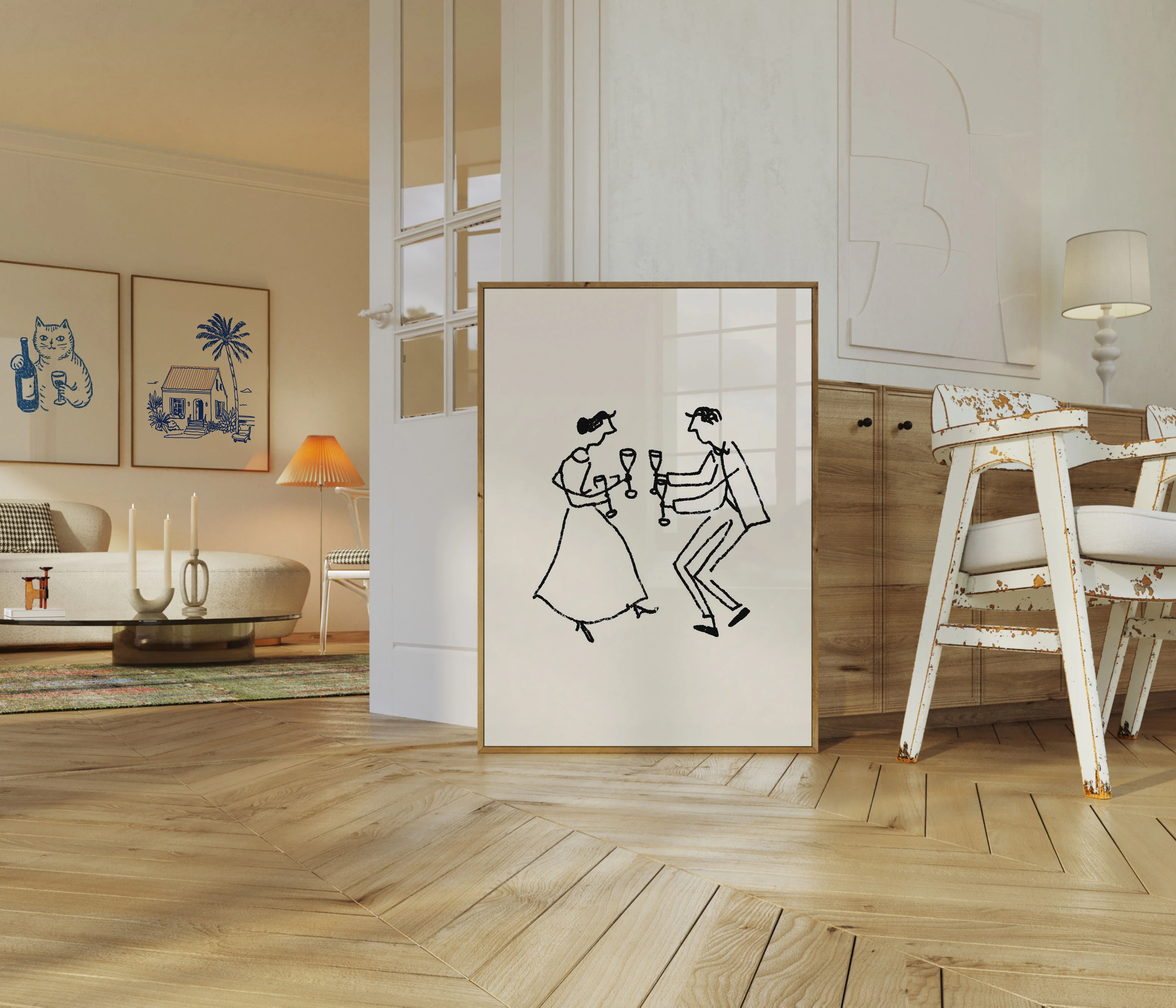 Dancing Couple Toast Poster - Image 5