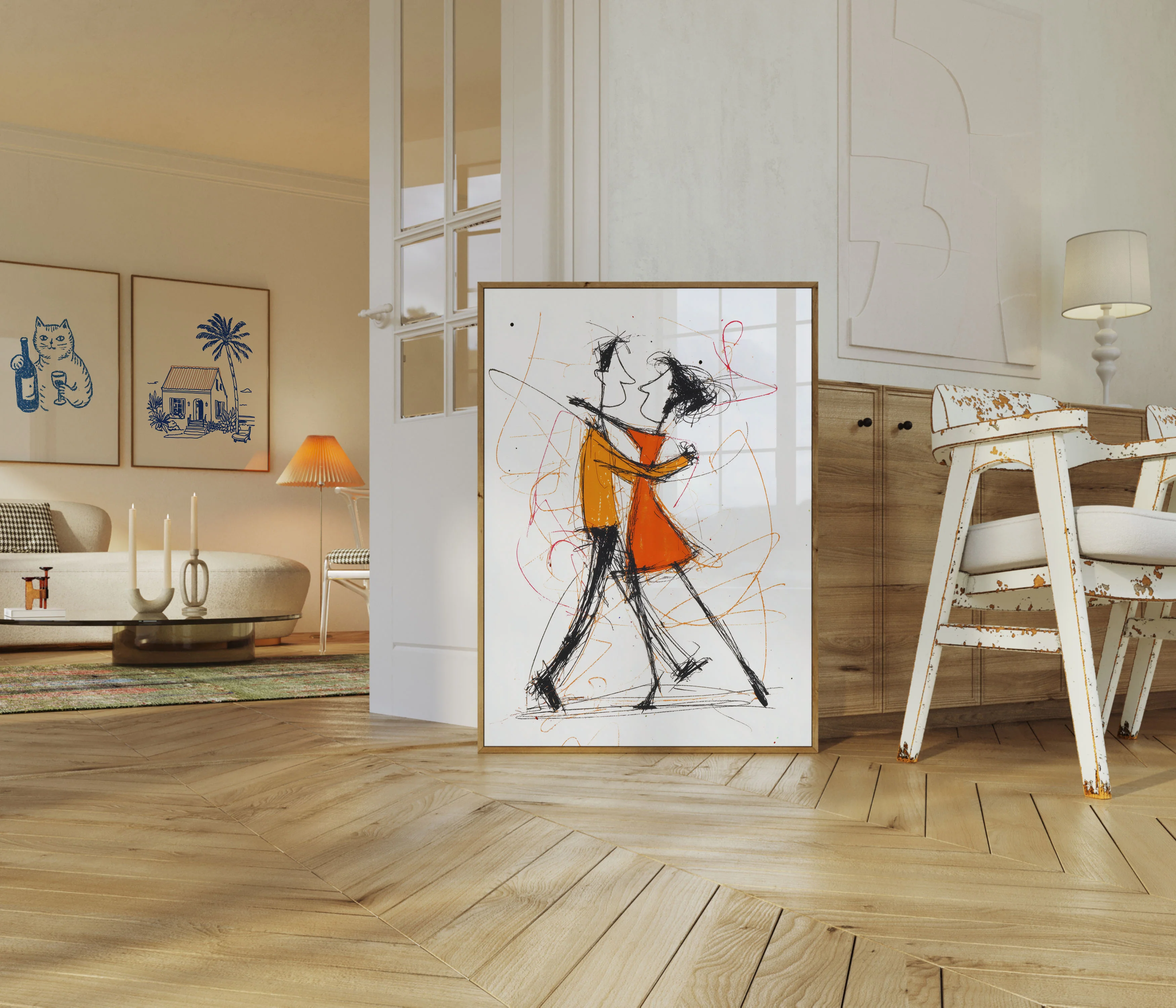 Dancing Duo in Motion Poster - Image 5