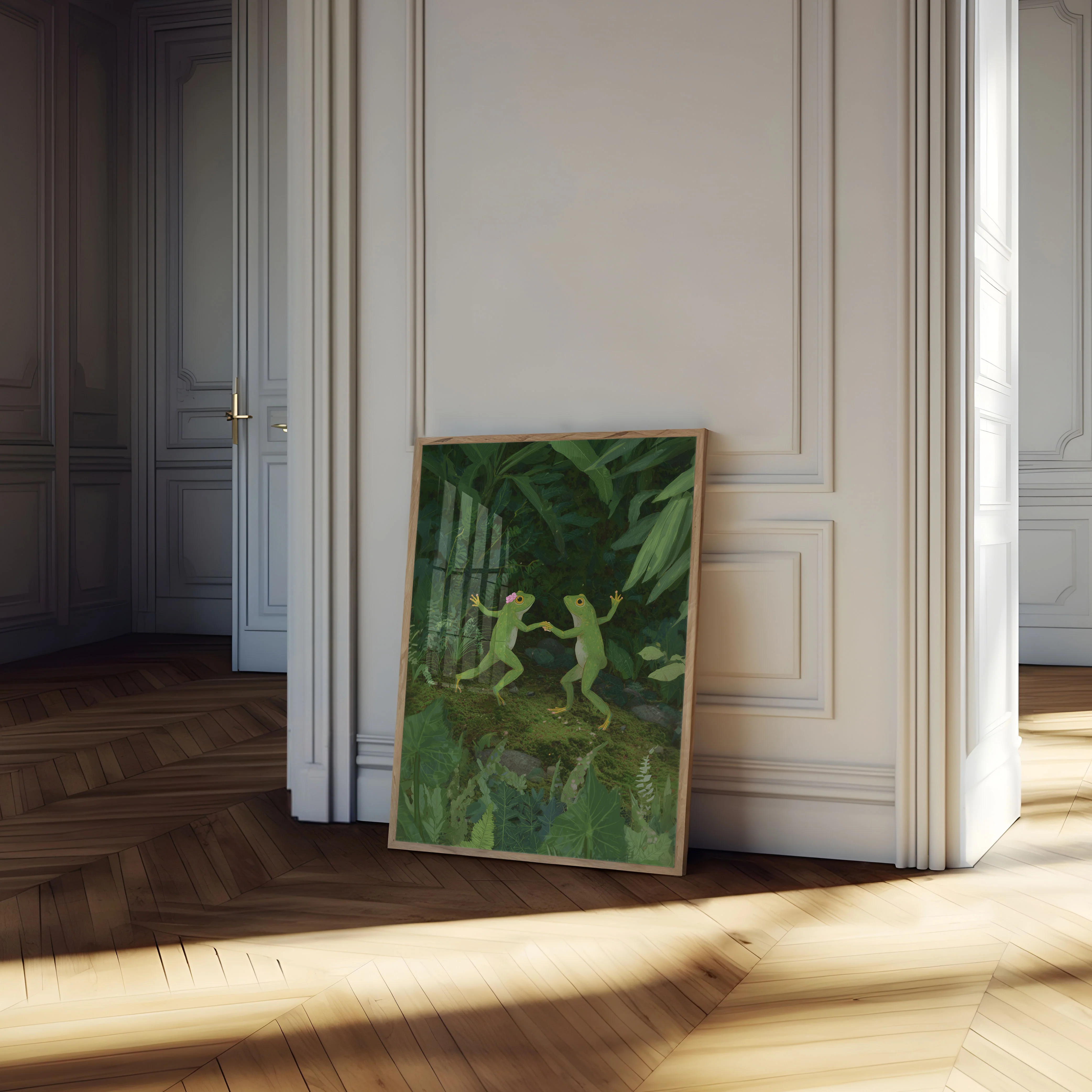 Dancing Frogs in Jungle Poster - Image 4