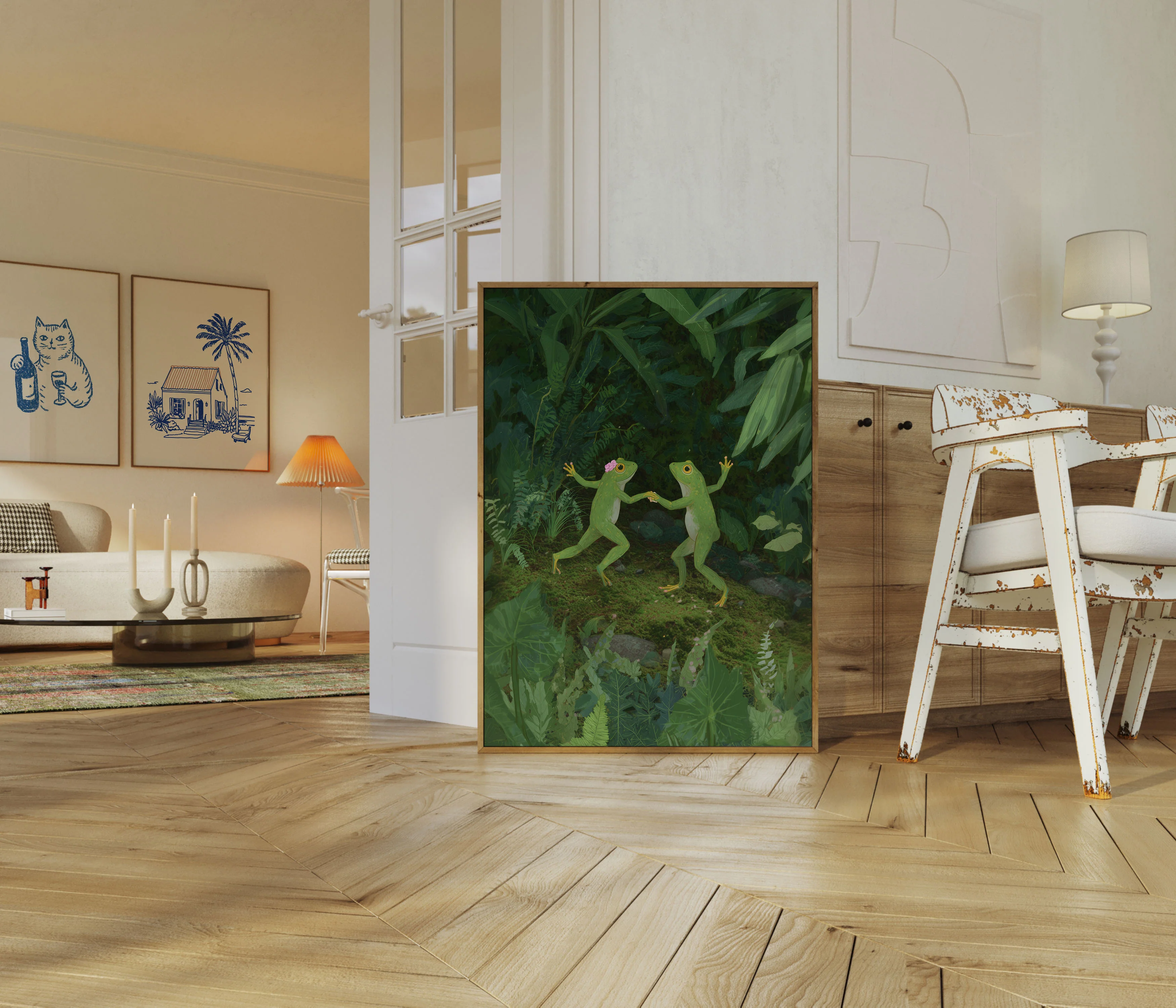 Dancing Frogs in Jungle Poster - Image 5