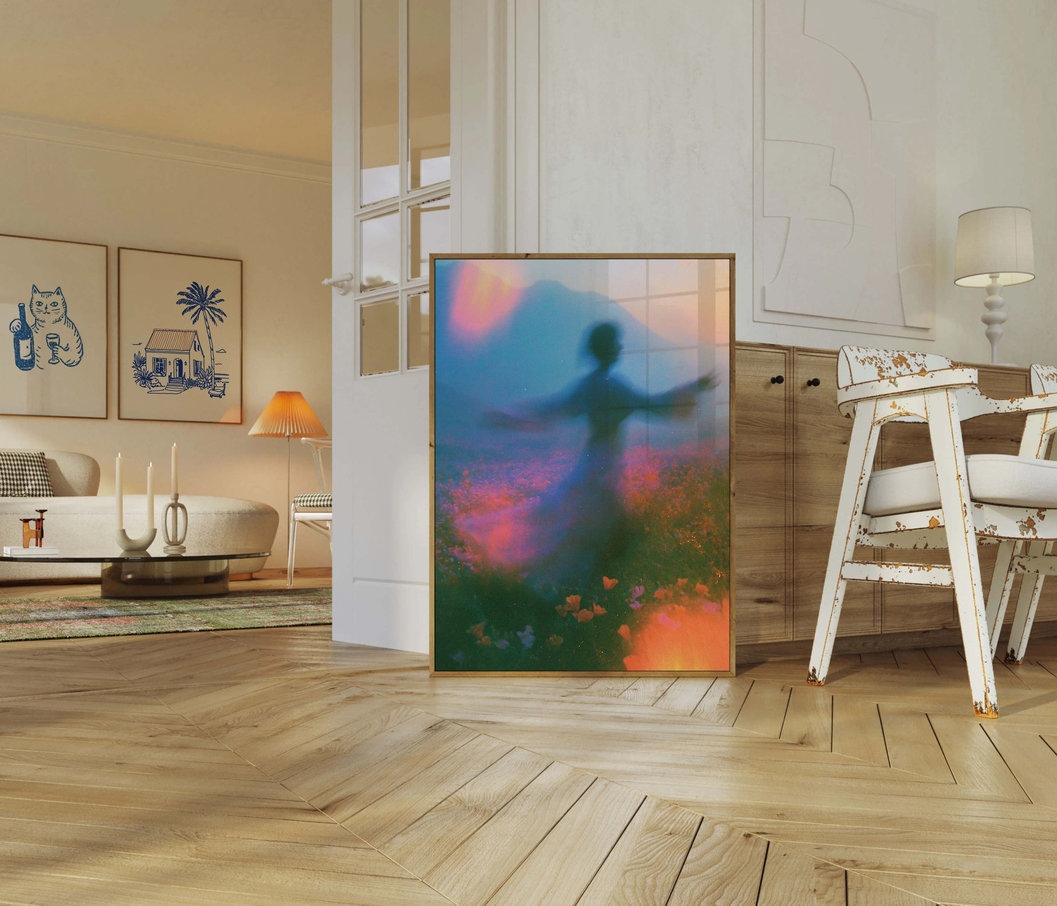 Dancing in Wildflower Fields Poster - Image 5