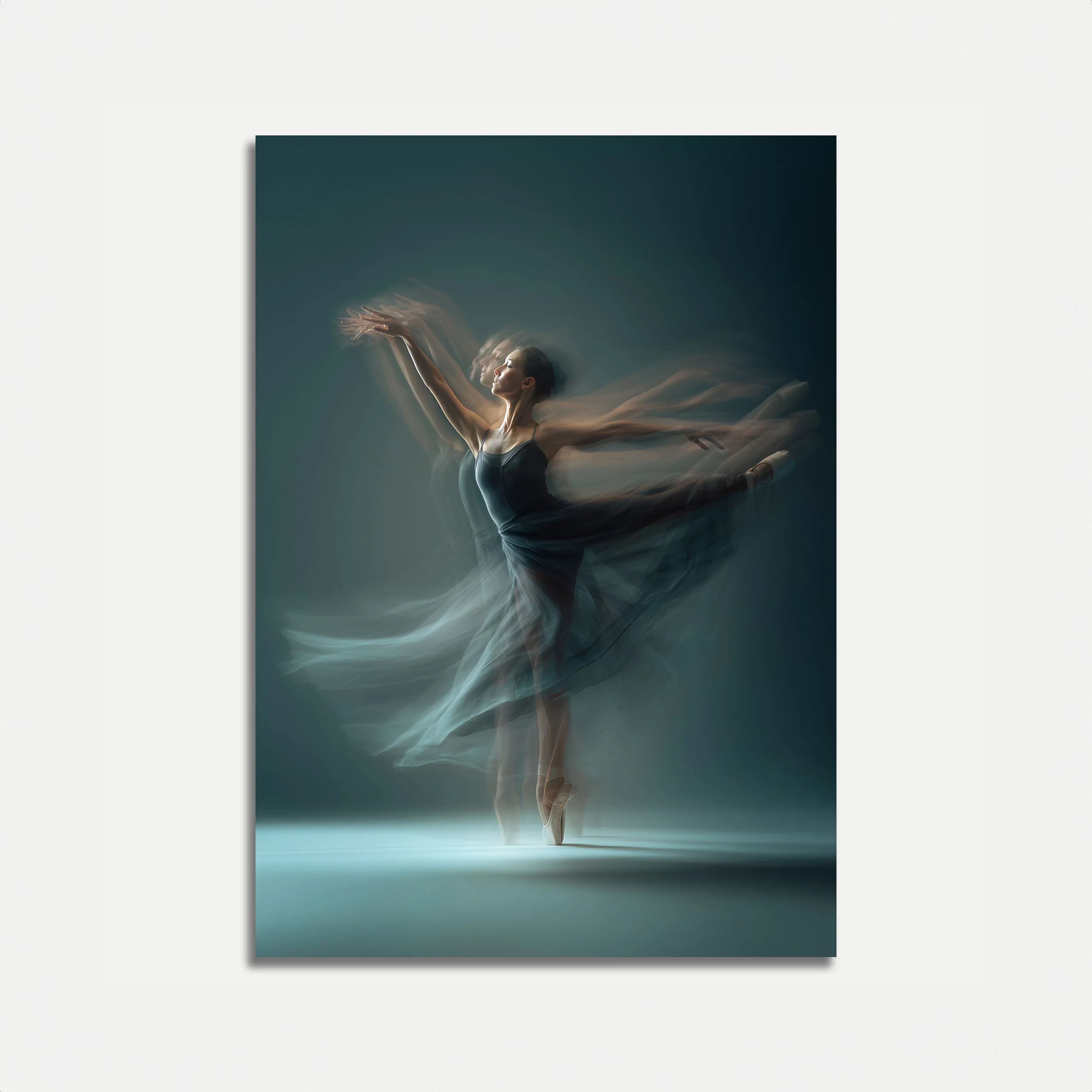 Dancing Motion Blur Ballerina Poster
