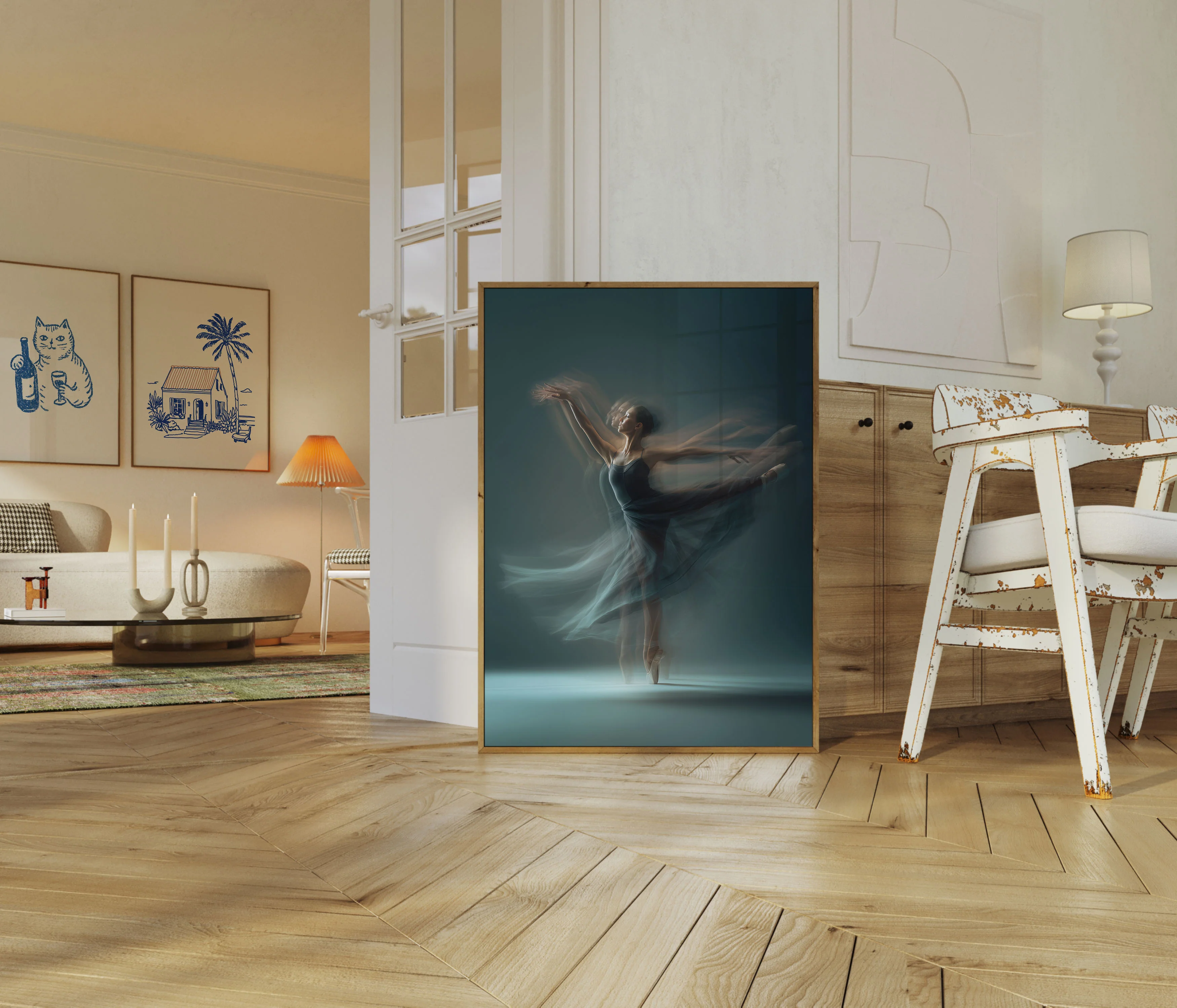 Dancing Motion Blur Ballerina Poster - Image 5