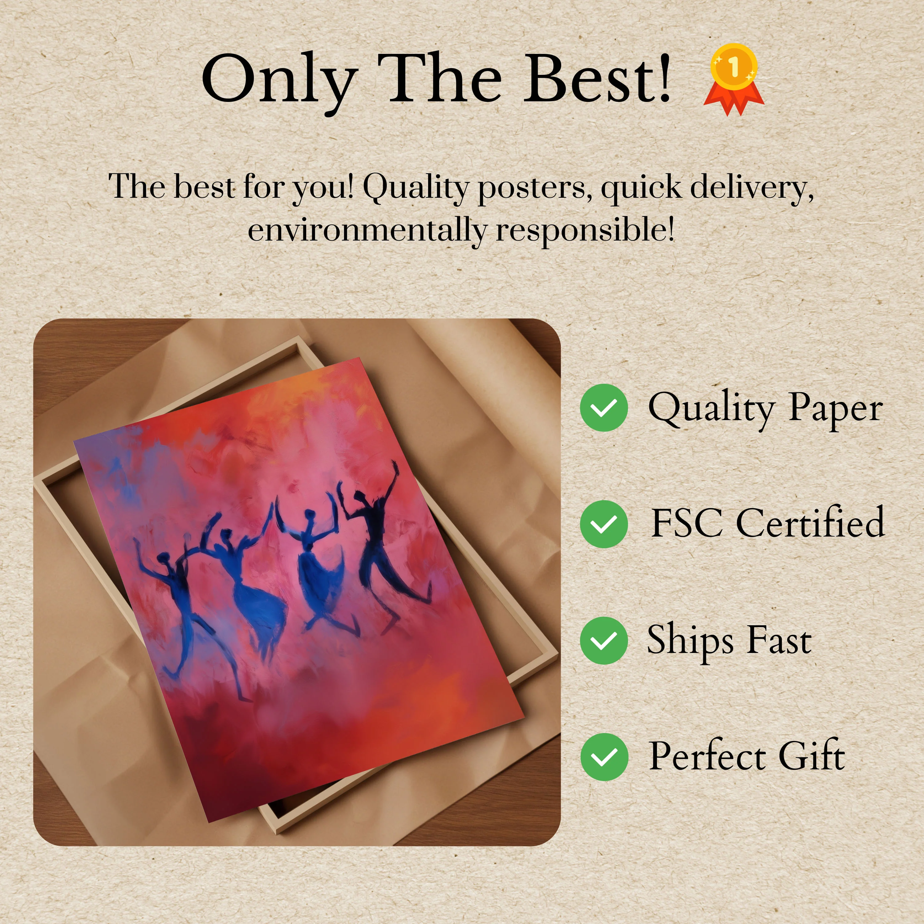 Dancing Silhouettes of Joy Poster - Image 3