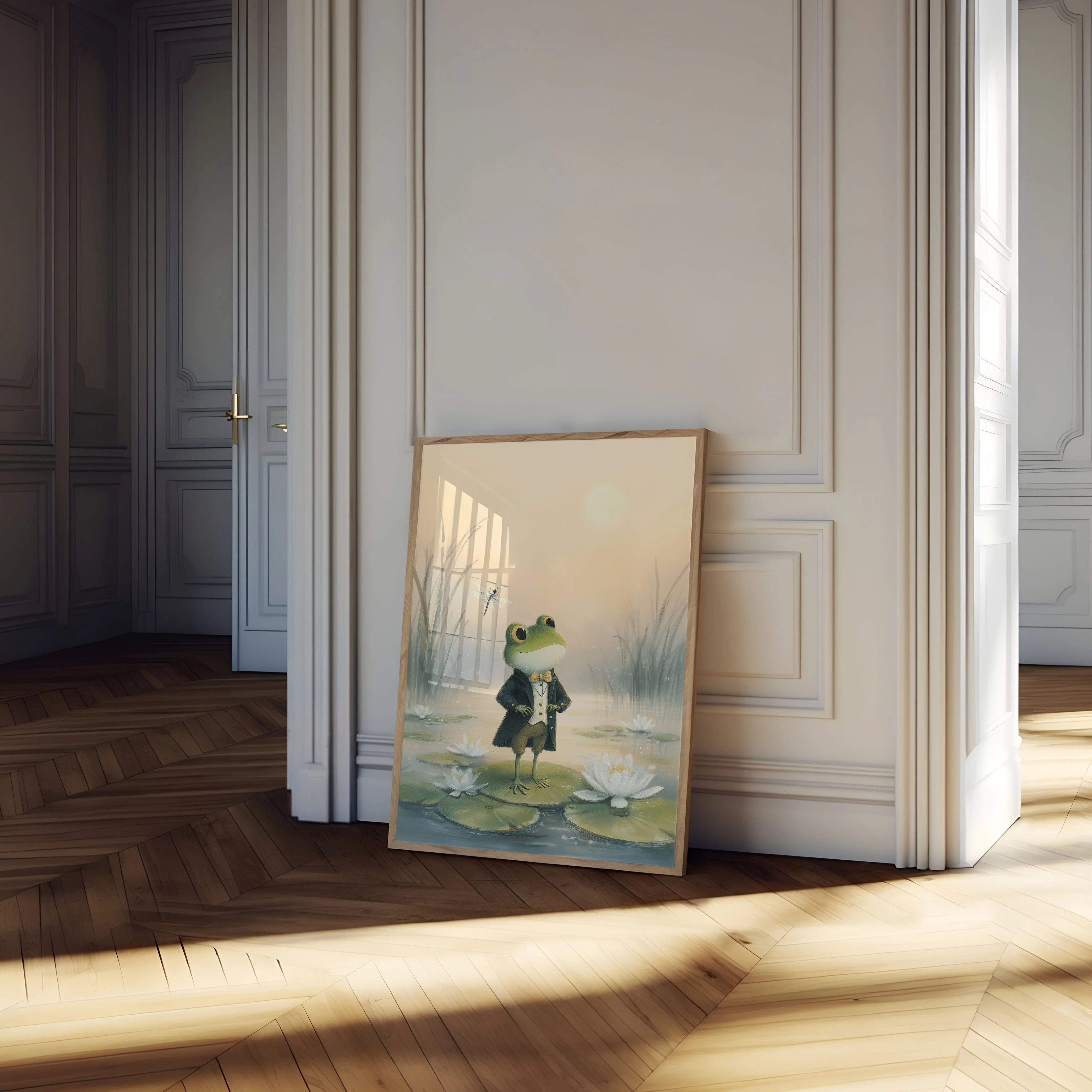 Dapper Frog in Lily Pond Poster - Image 4