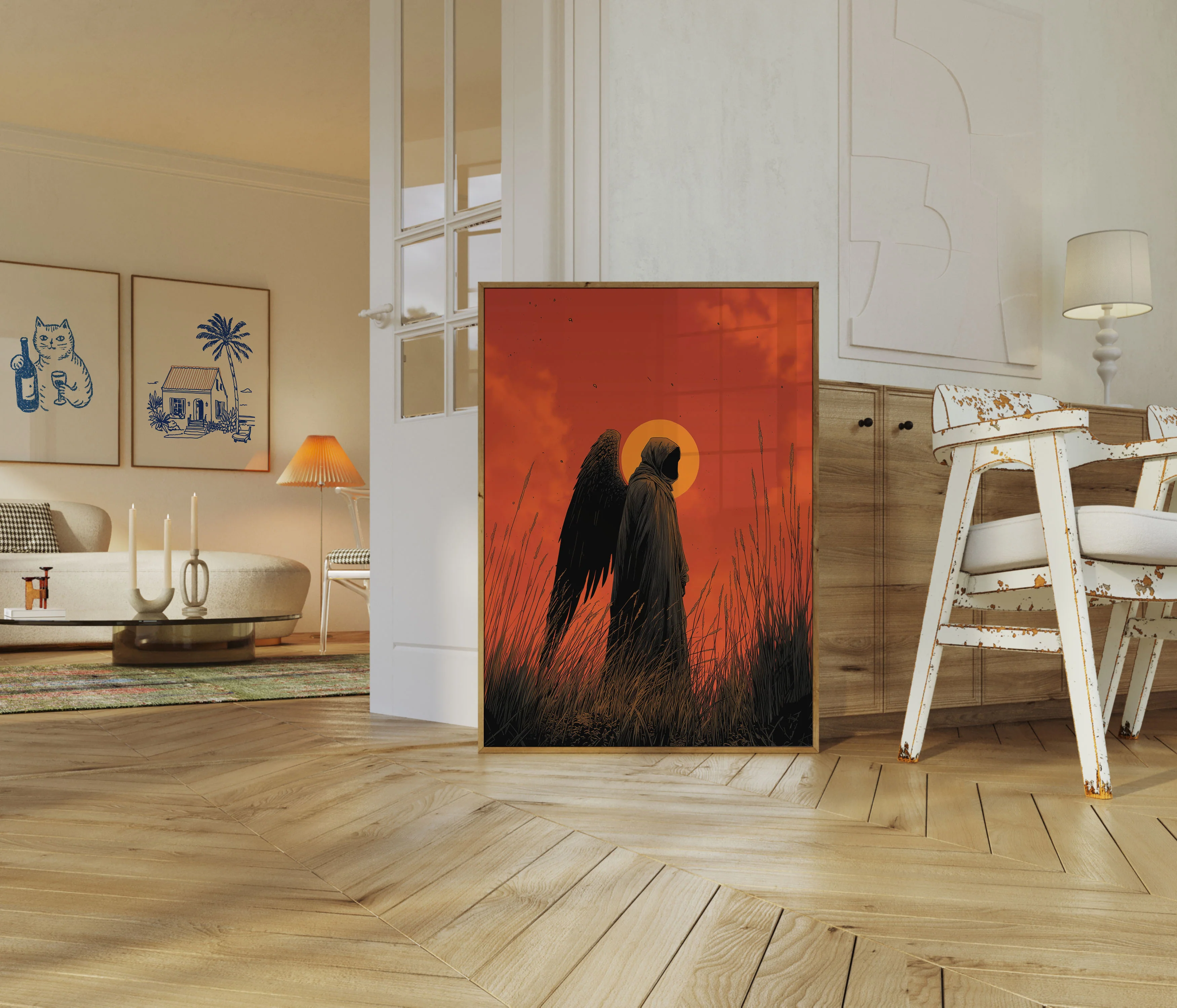 Dark Angel in Grass Poster - Image 5