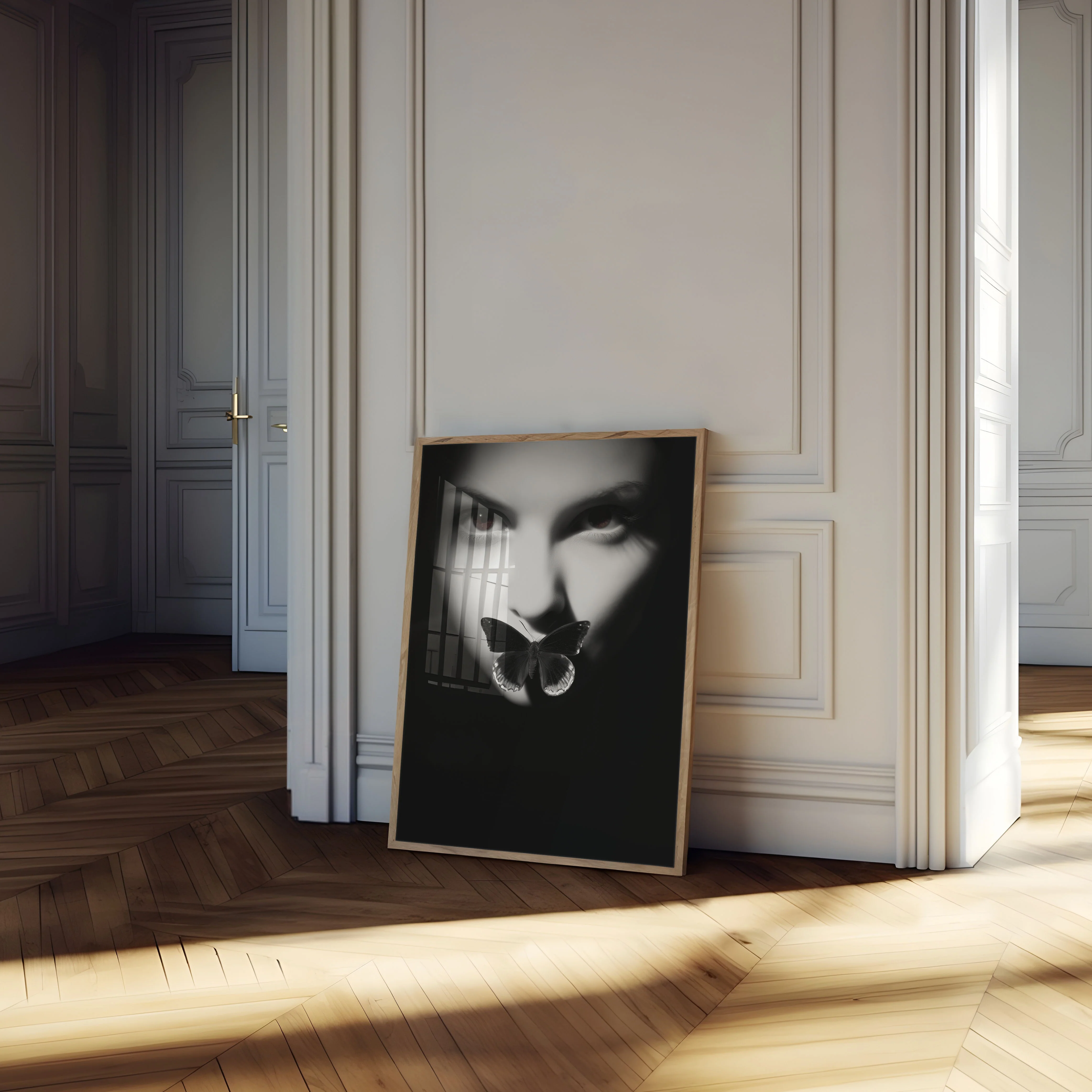 Dark Butterfly Portrait Poster - Image 4