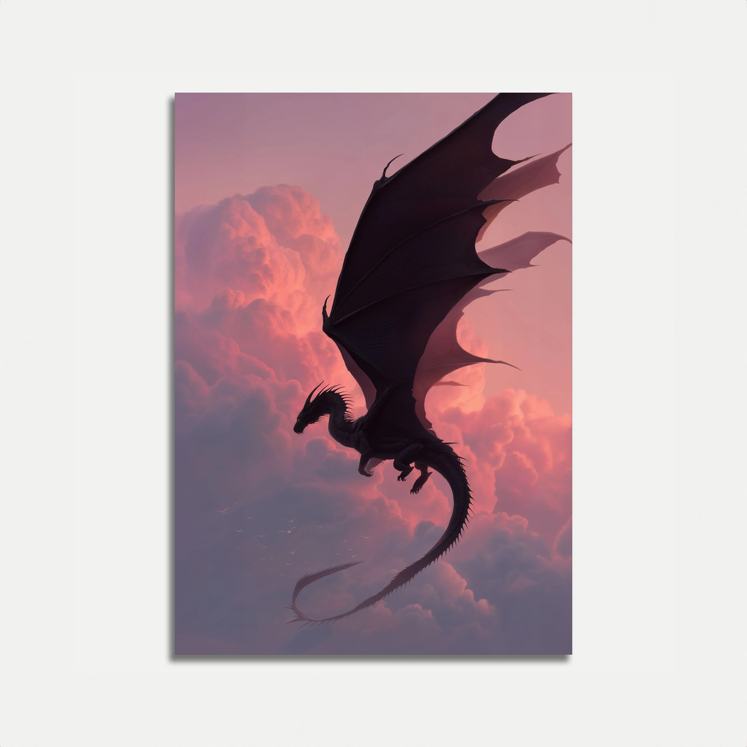 Dark Dragon Twilight Flight Poster