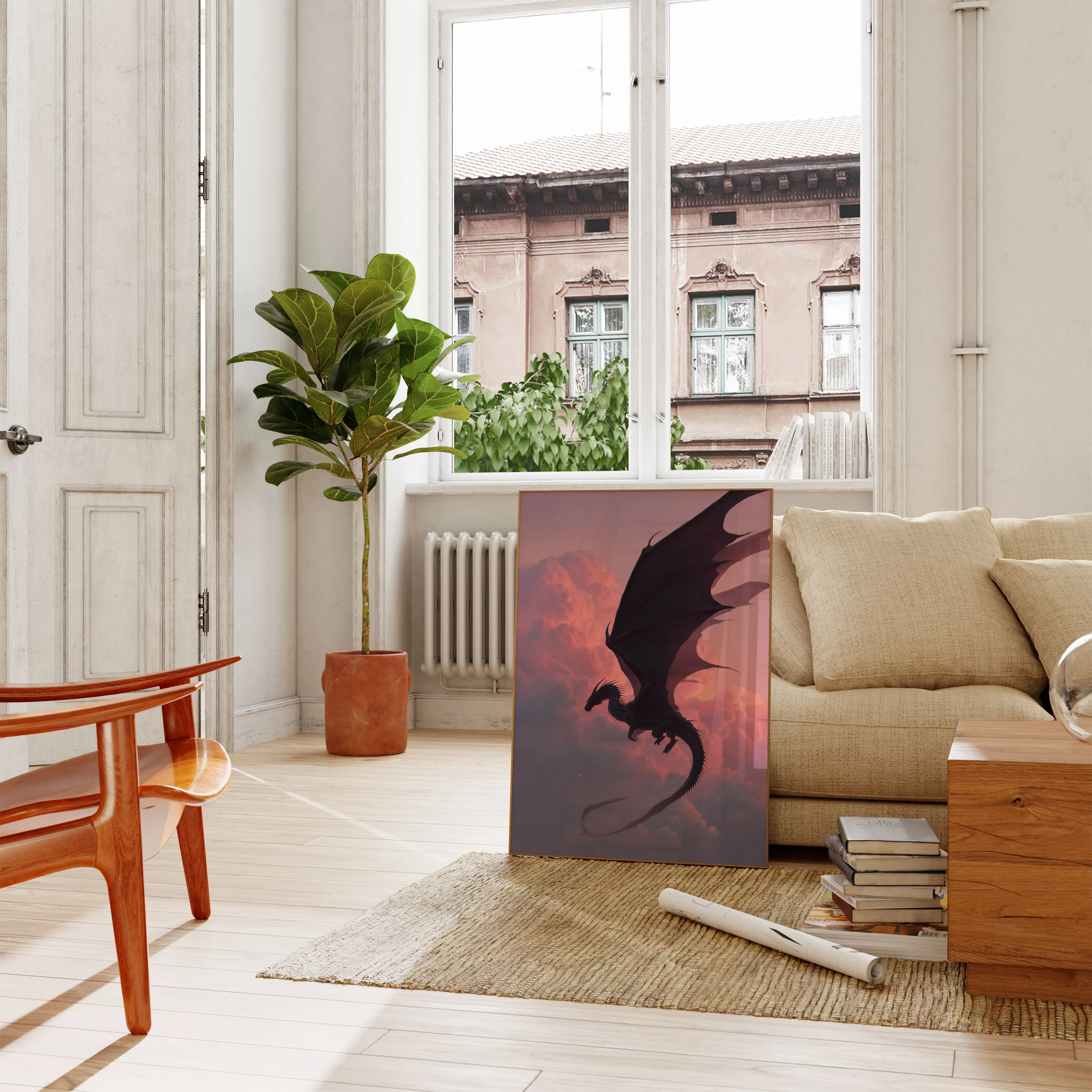 Dark Dragon Twilight Flight Poster - Image 2
