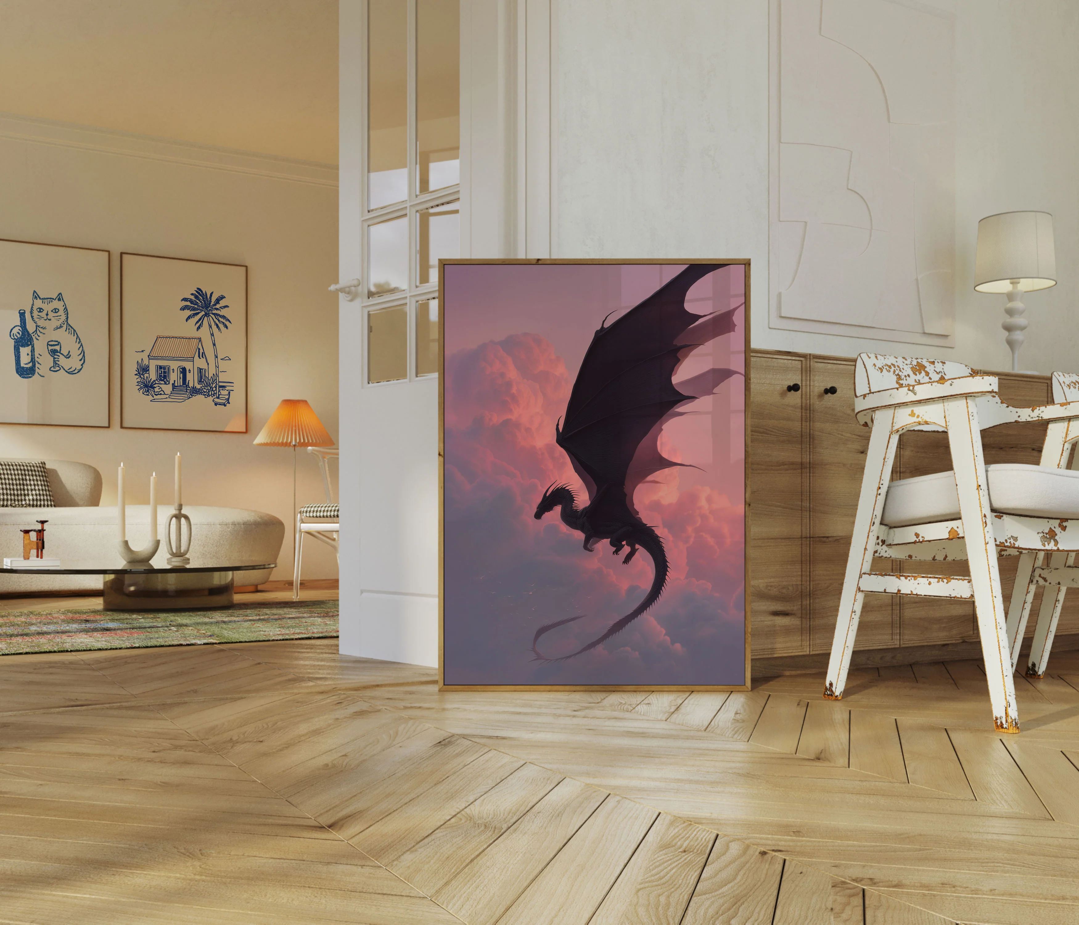 Dark Dragon Twilight Flight Poster - Image 5