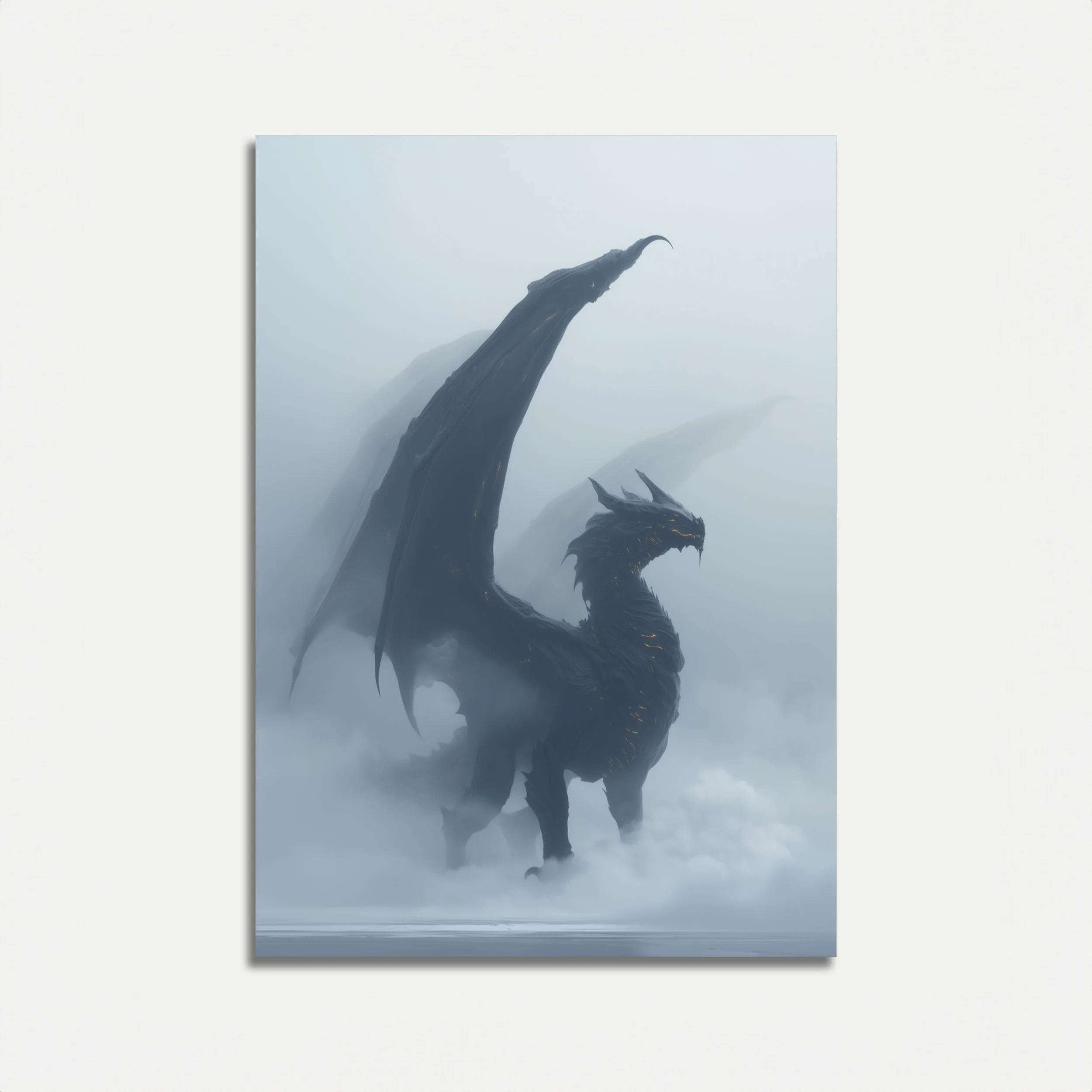 Dark Ethereal Dragon Fantasy Poster