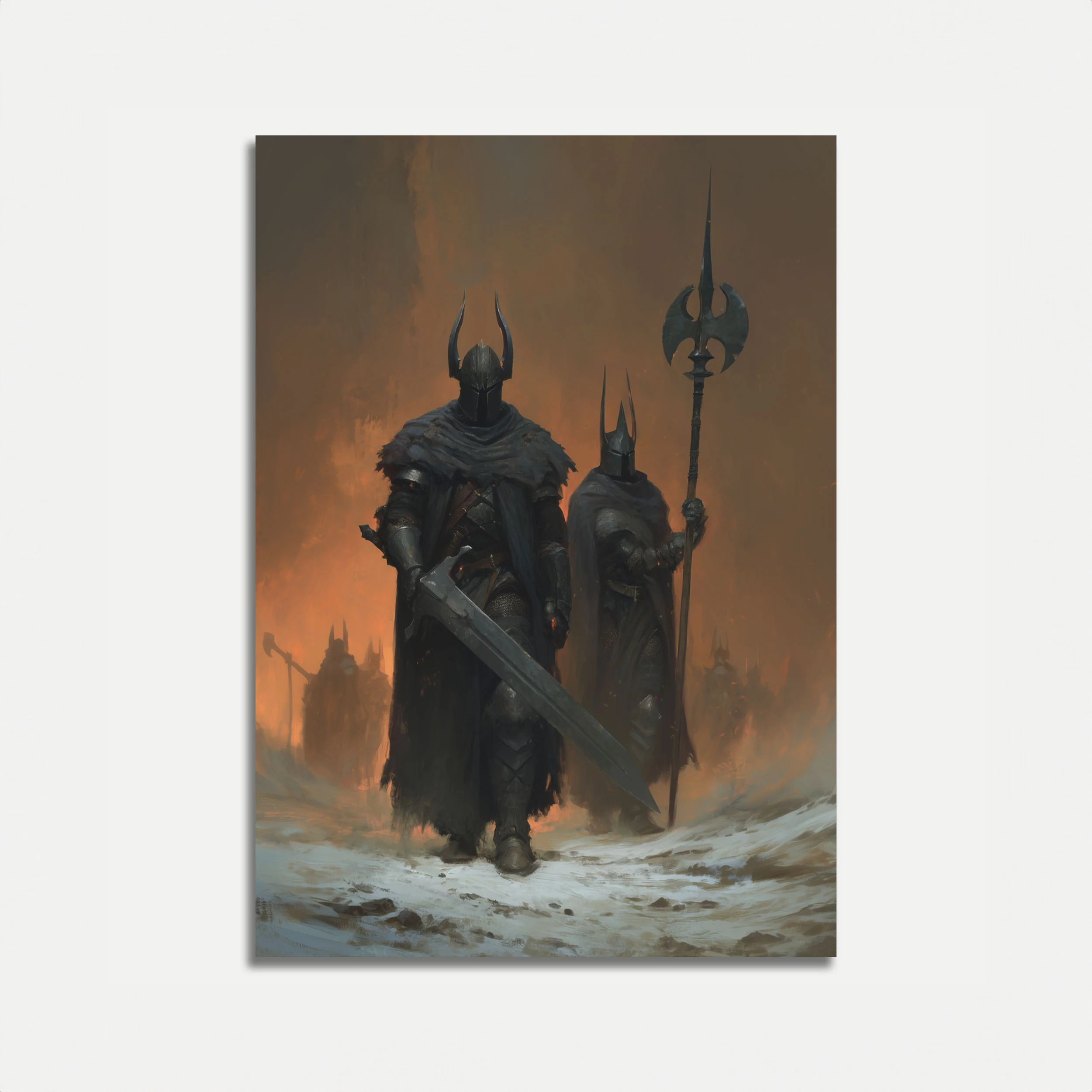 Dark Fantasy Warriors Poster