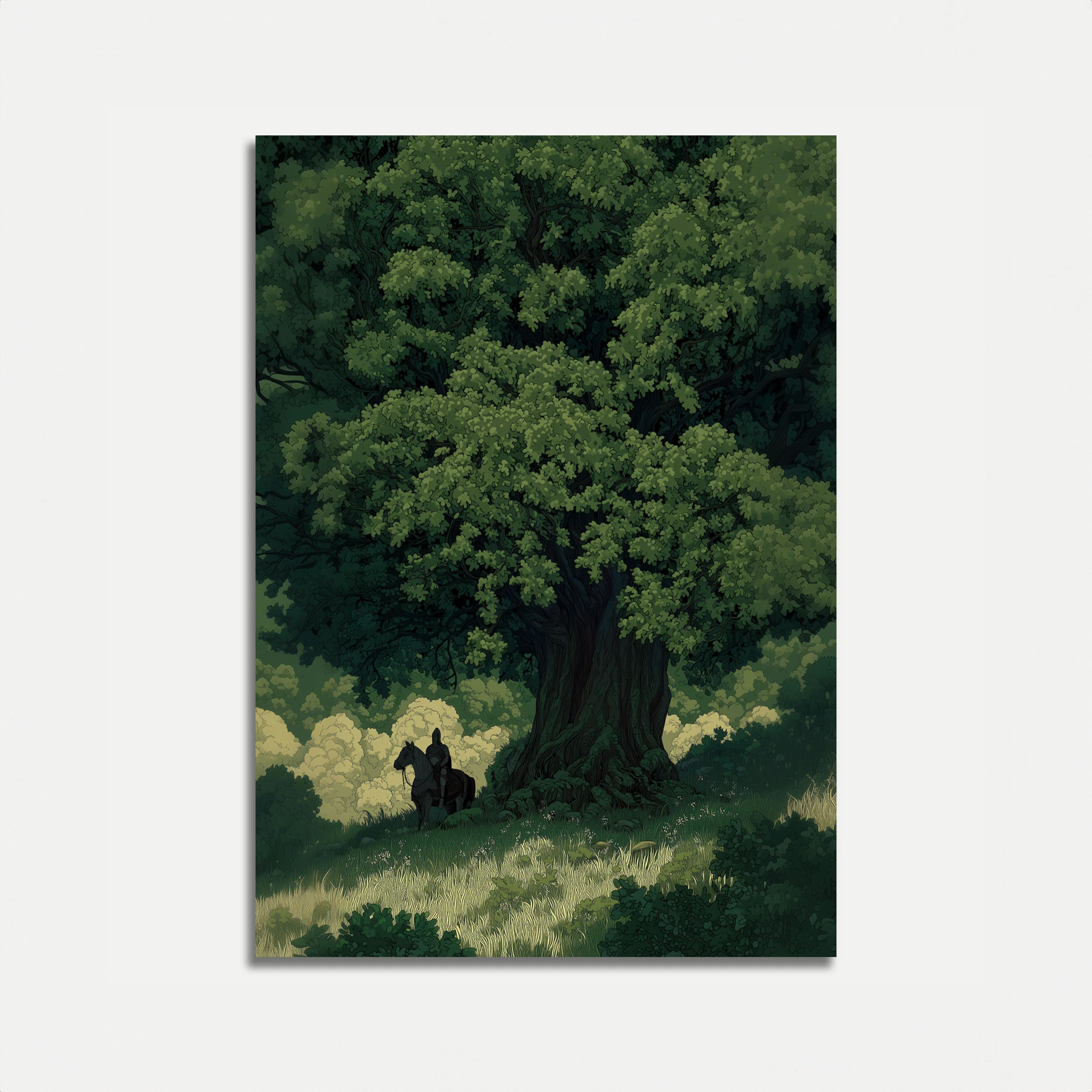 Dark Forest Guardian Poster