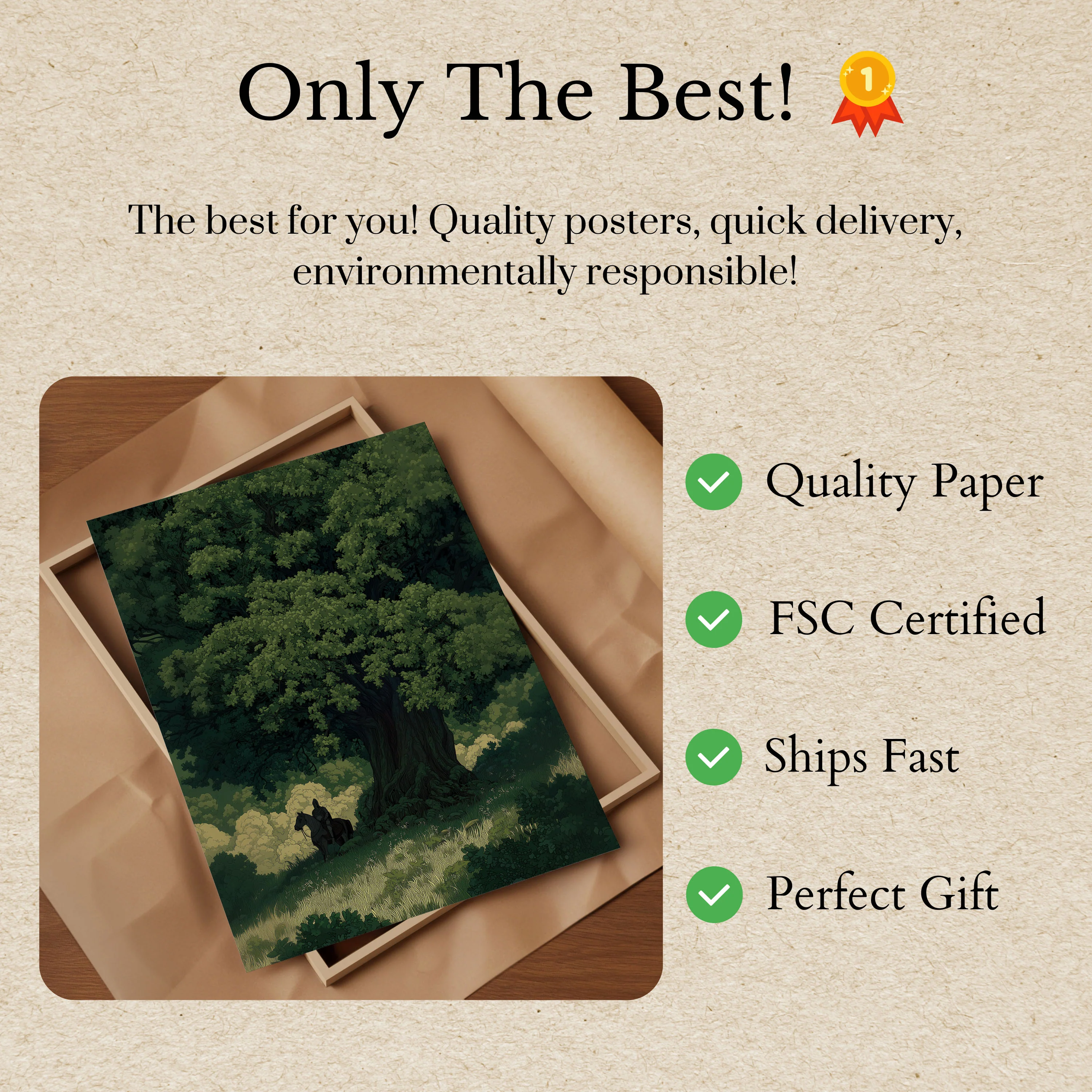 Dark Forest Guardian Poster - Image 3