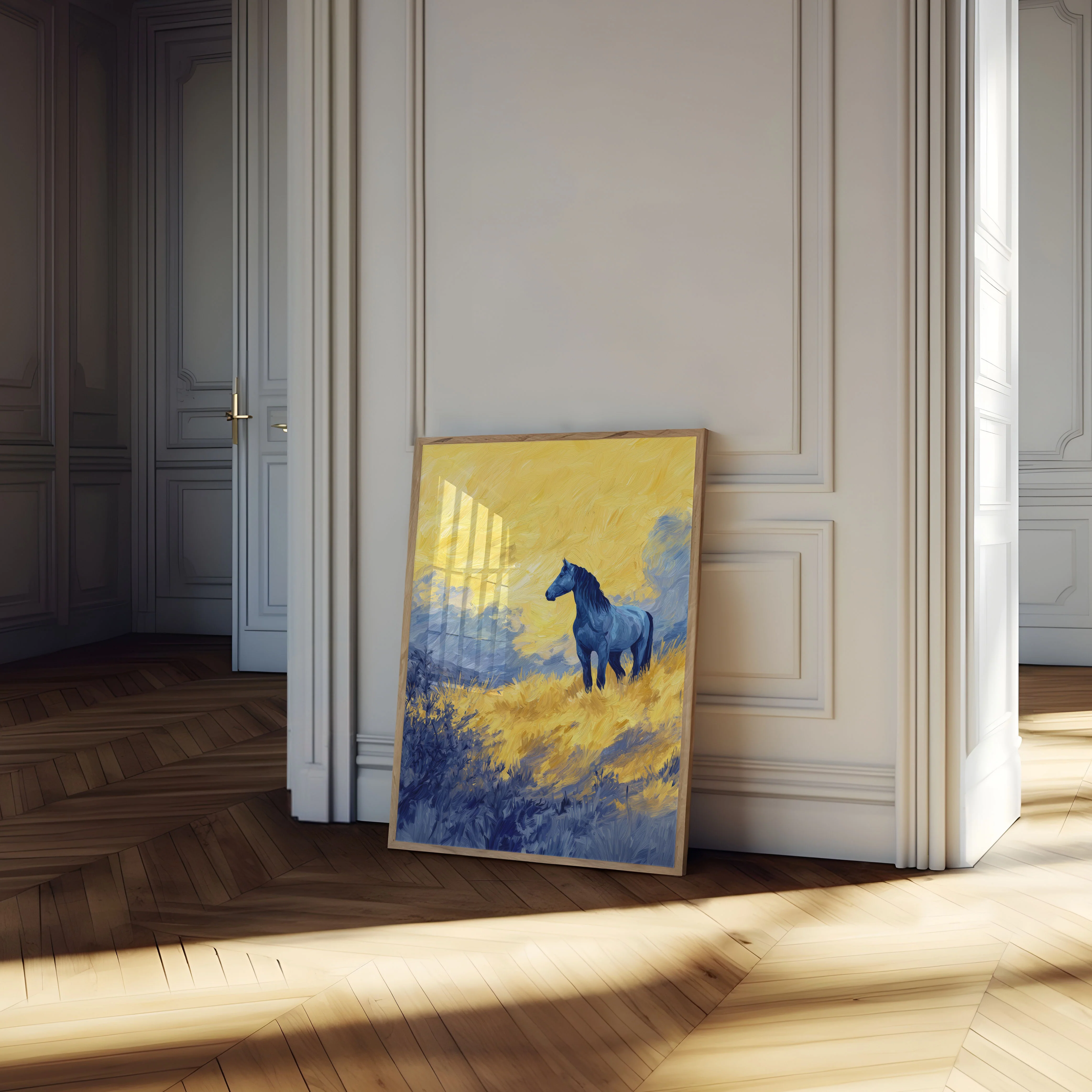 Dark Horse Golden Landscape Poster - Image 4
