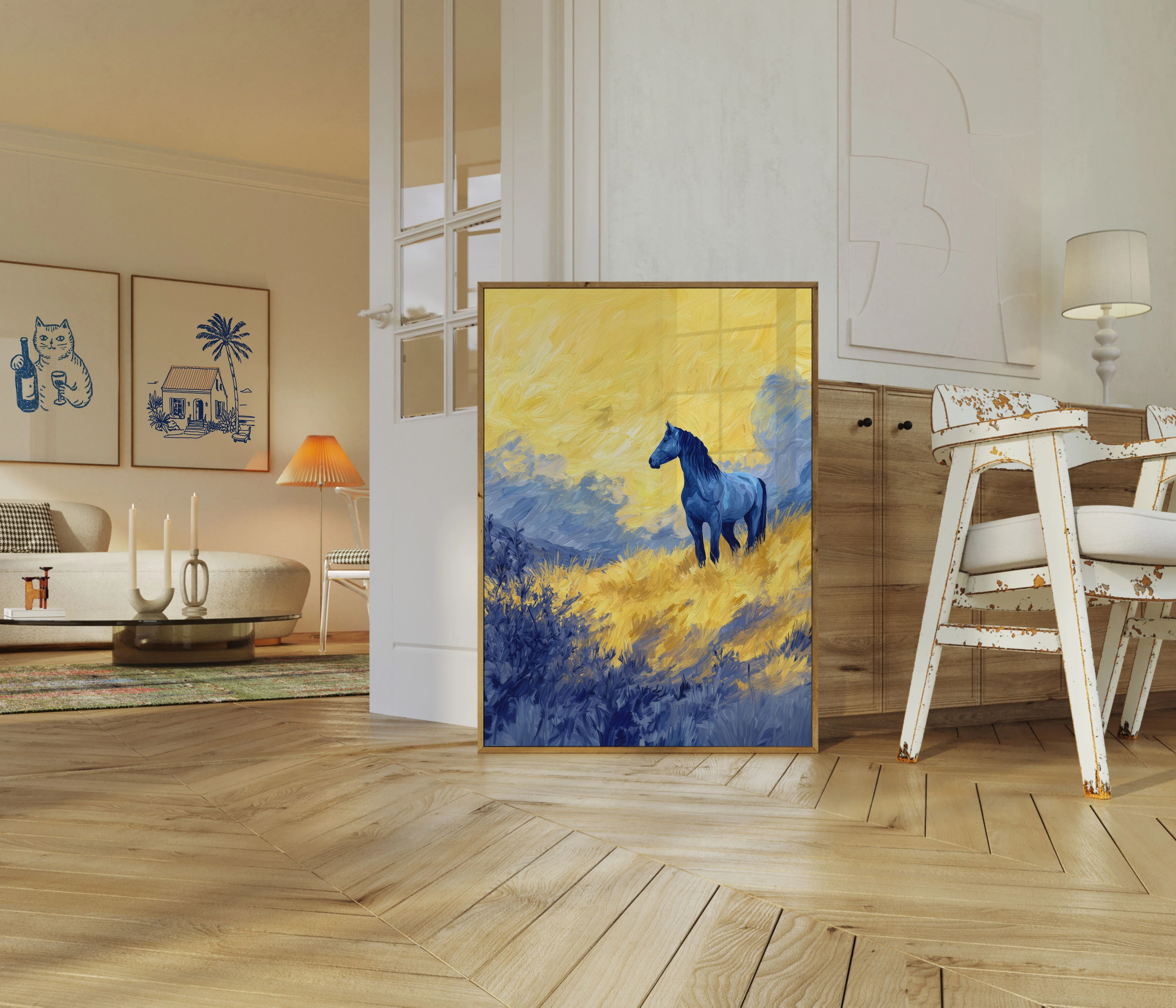 Dark Horse Golden Landscape Poster - Image 5