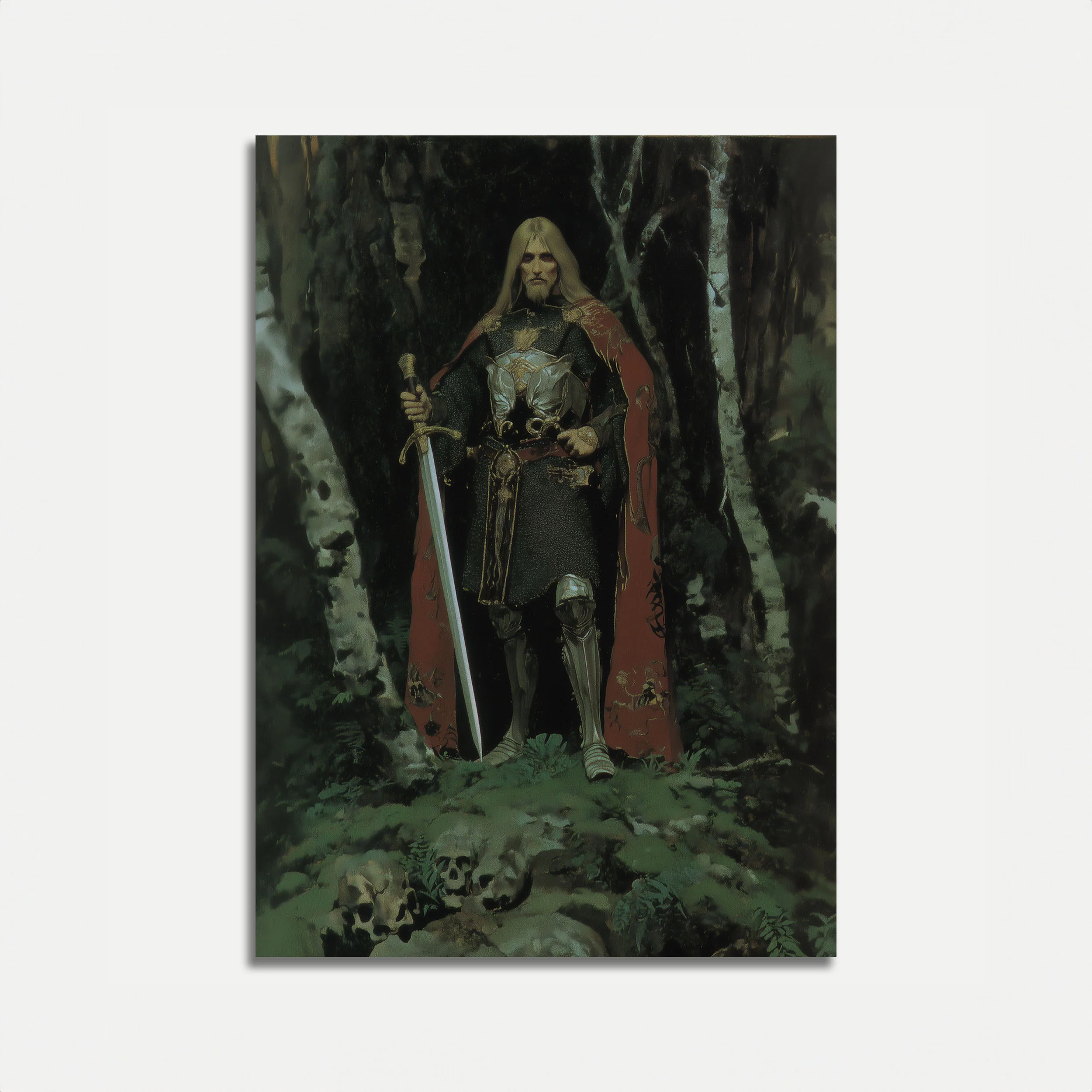 Dark Knight Forest Warrior Poster
