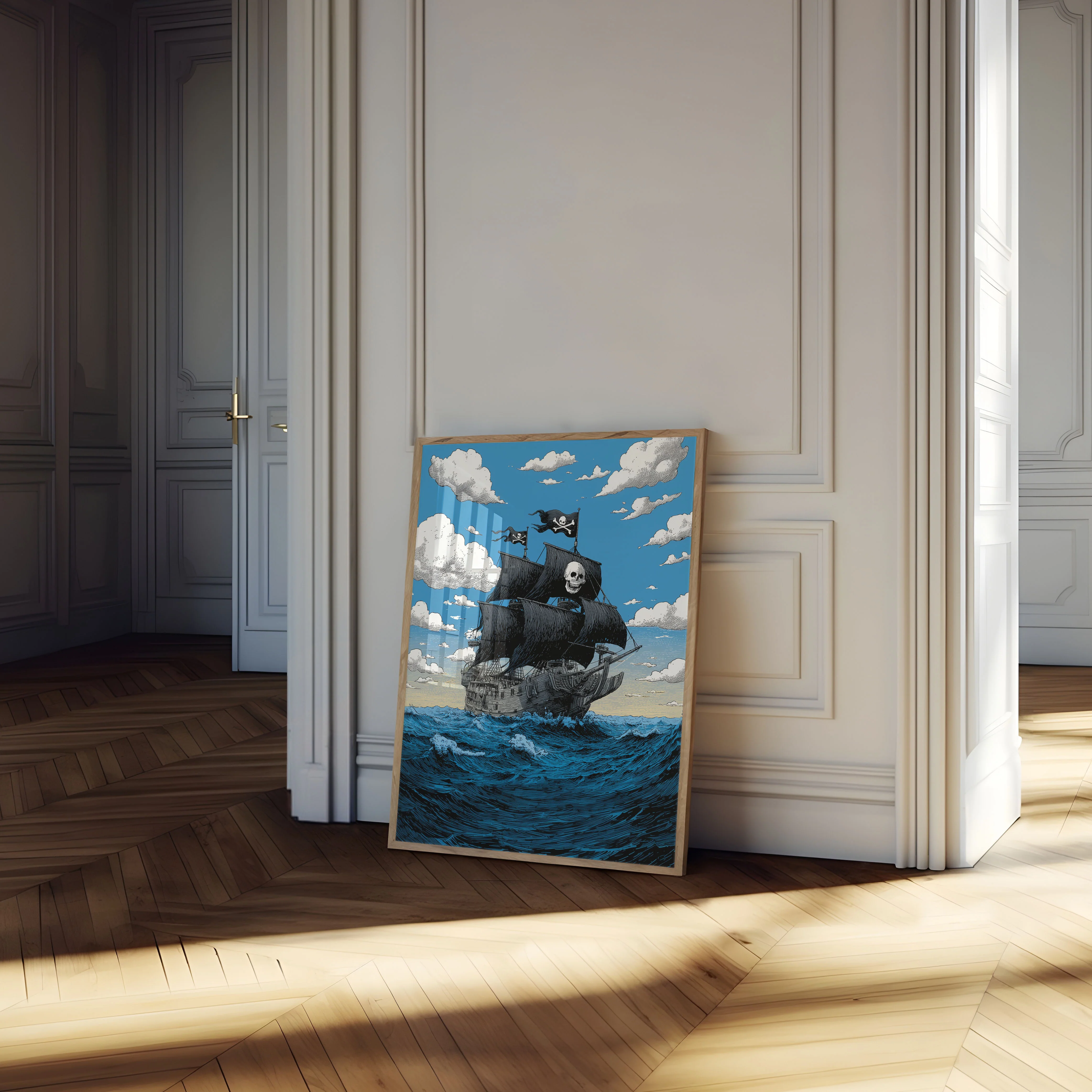 Dark Seas Pirate Ship Poster - Image 4