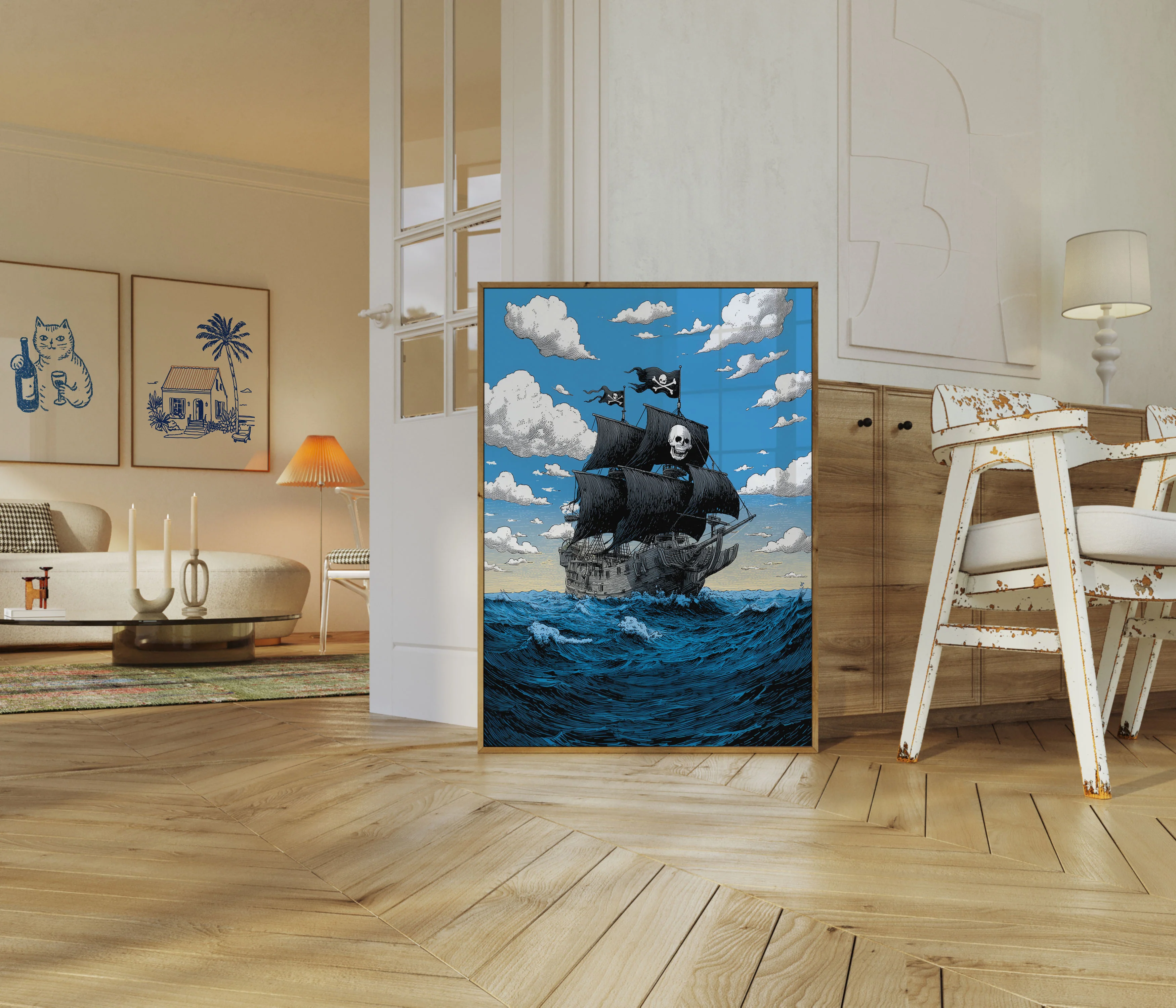 Dark Seas Pirate Ship Poster - Image 5