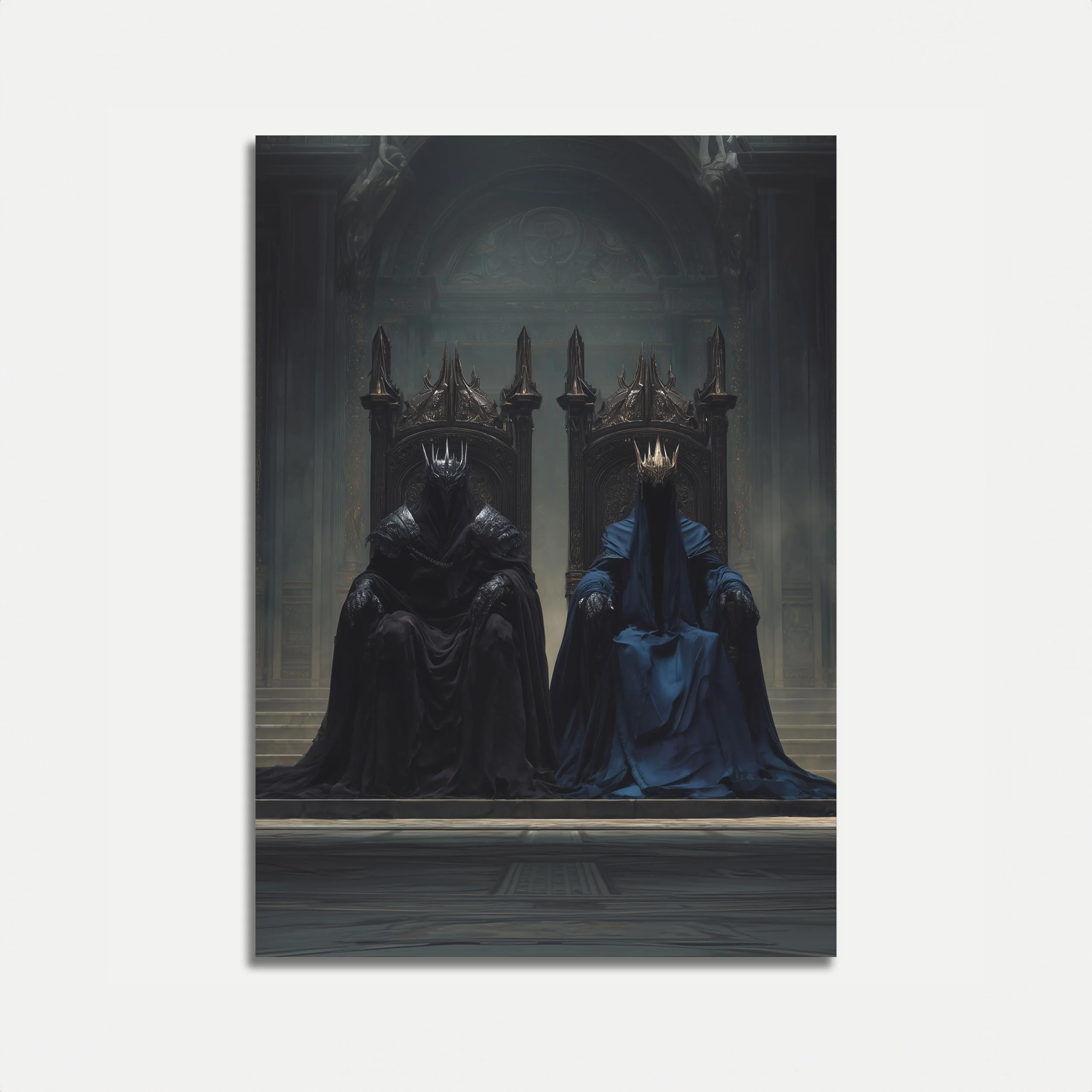 Dark Throne Kings Fantasy Poster