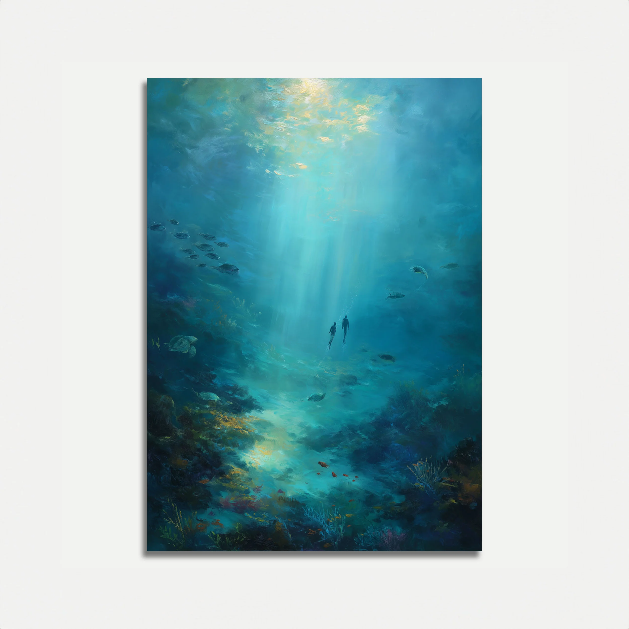 Deep Blue Underwater Exploration Poster