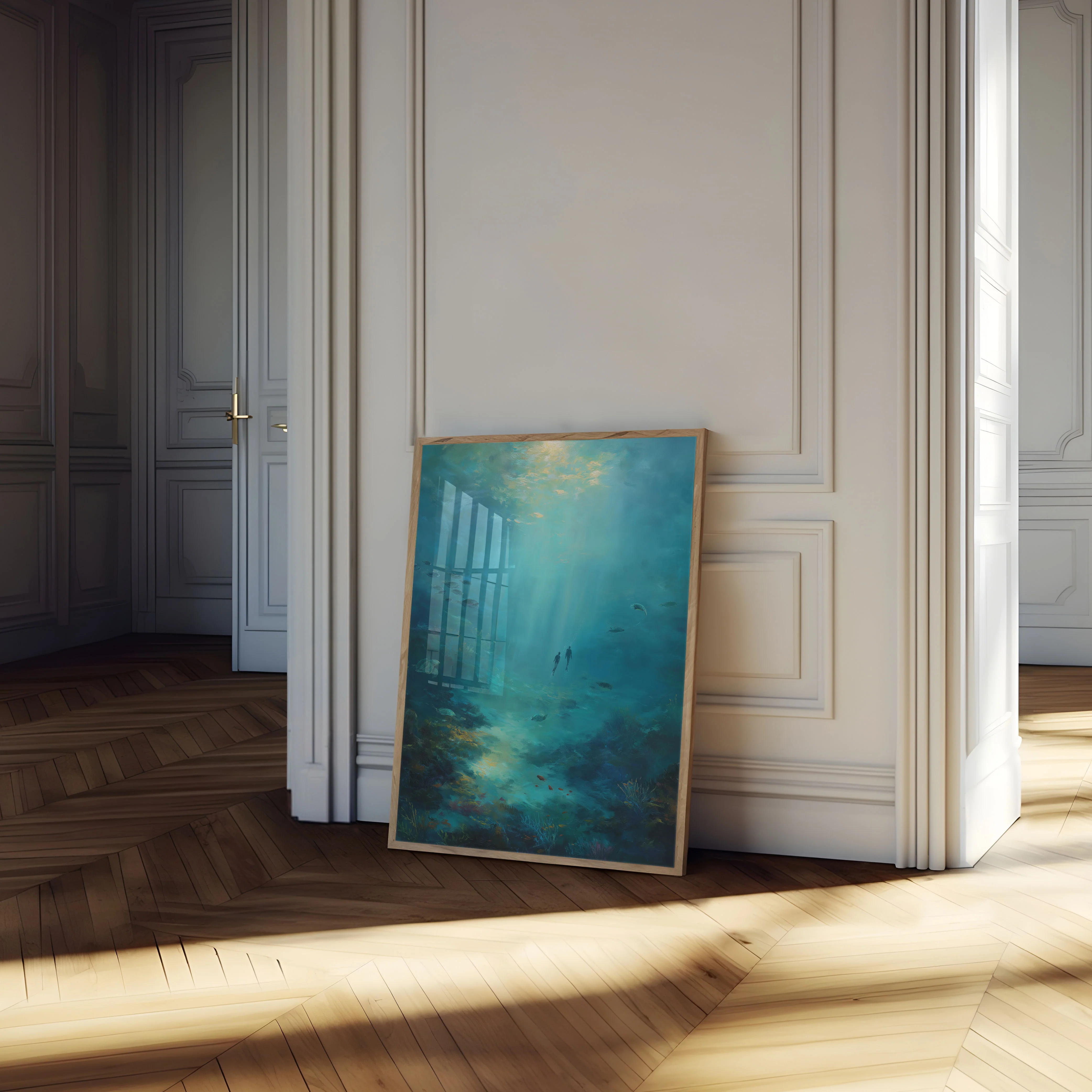 Deep Blue Underwater Exploration Poster - Image 4