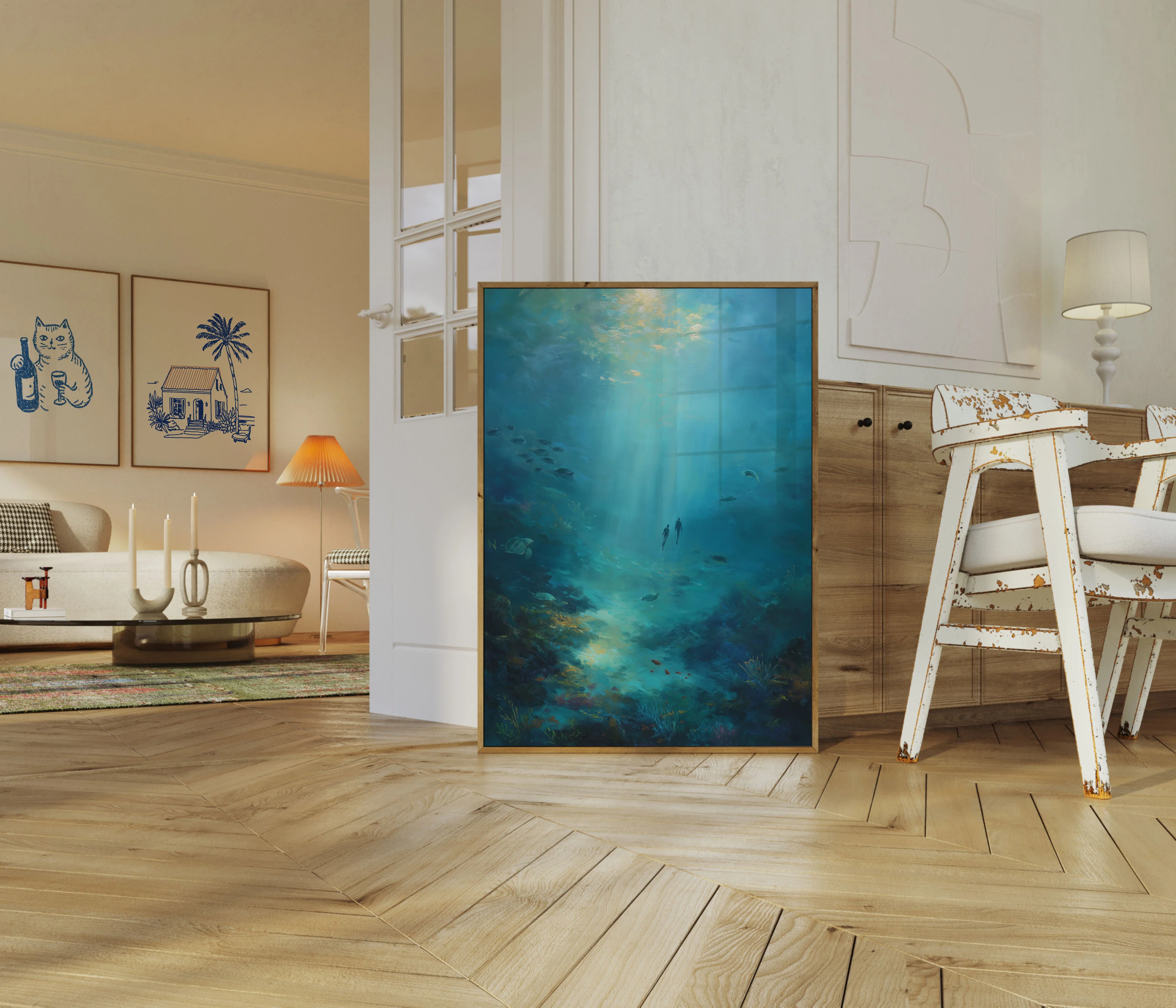 Deep Blue Underwater Exploration Poster - Image 5