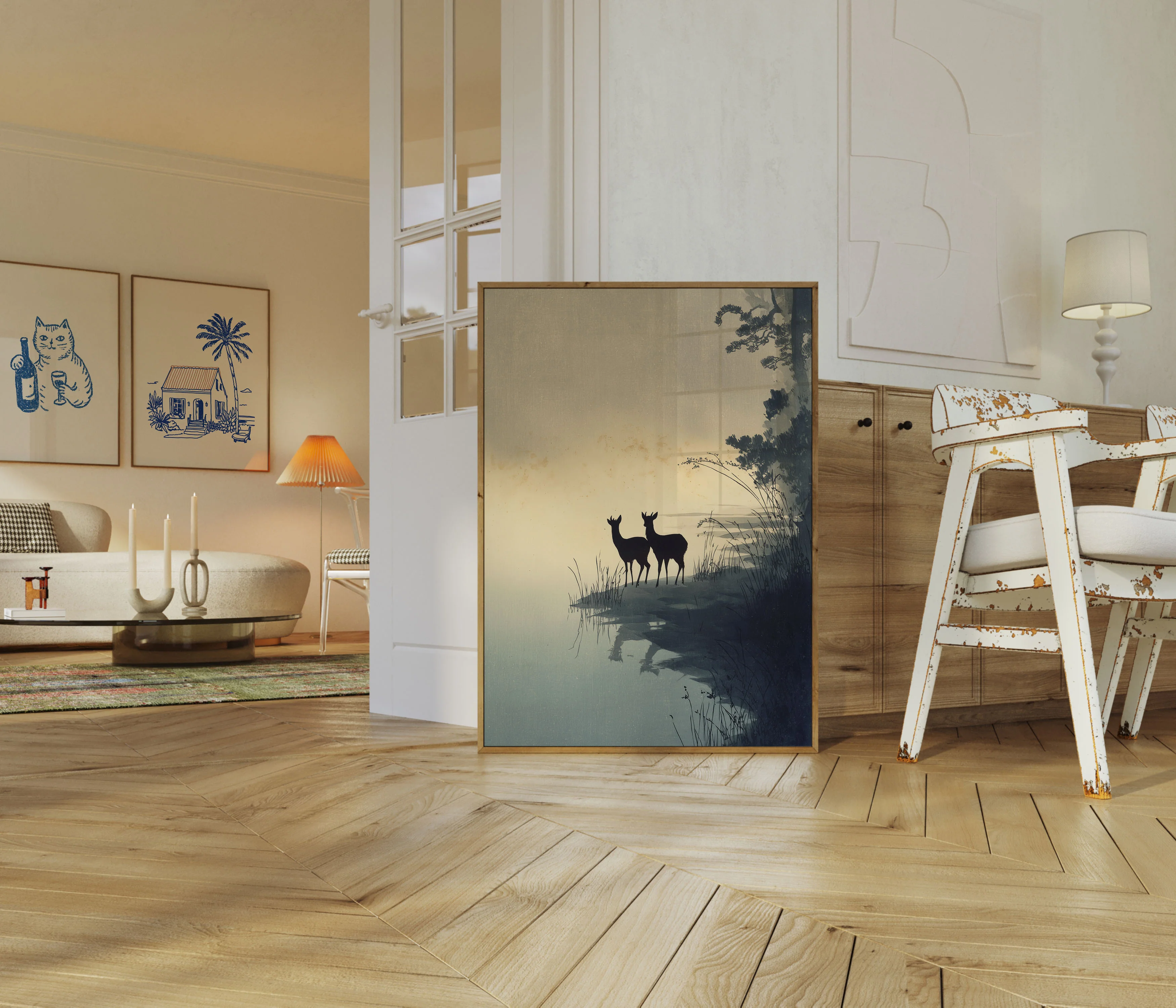 Deer by the Lake Poster - Image 5