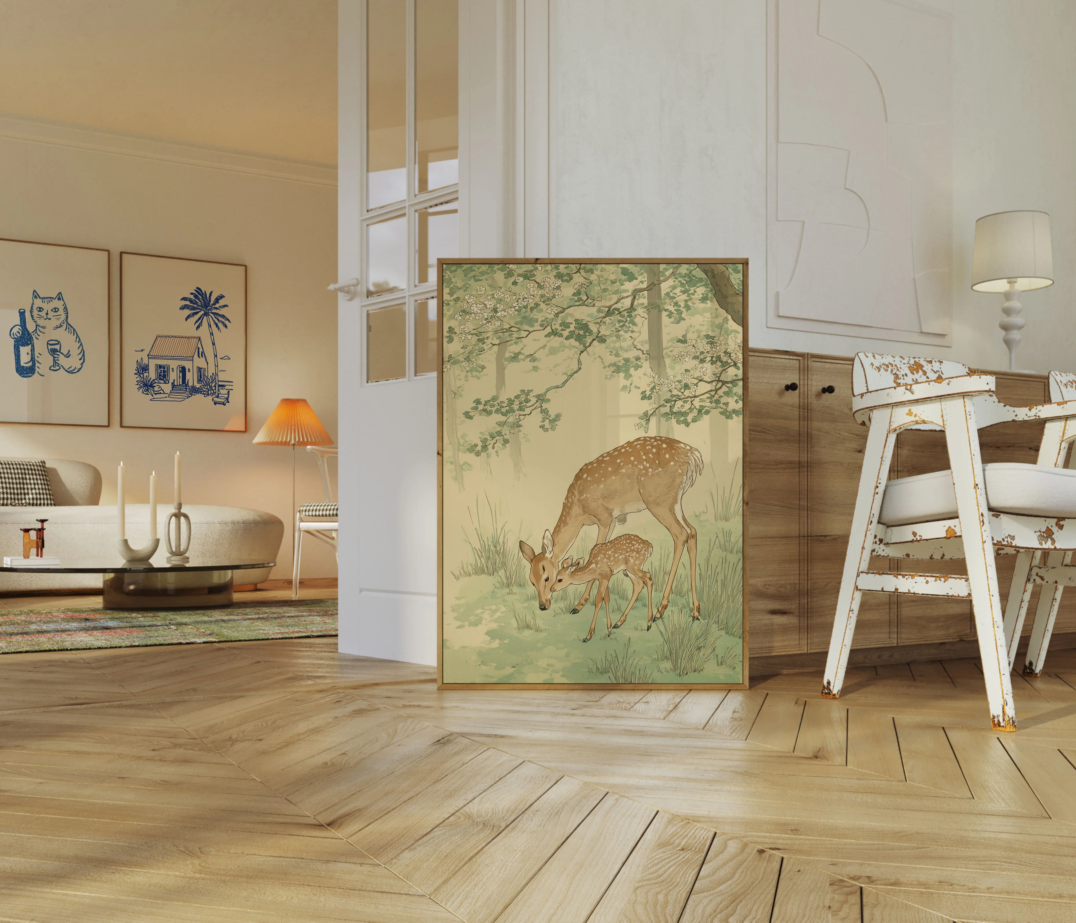Deer Mother and Fawn Poster - Image 5