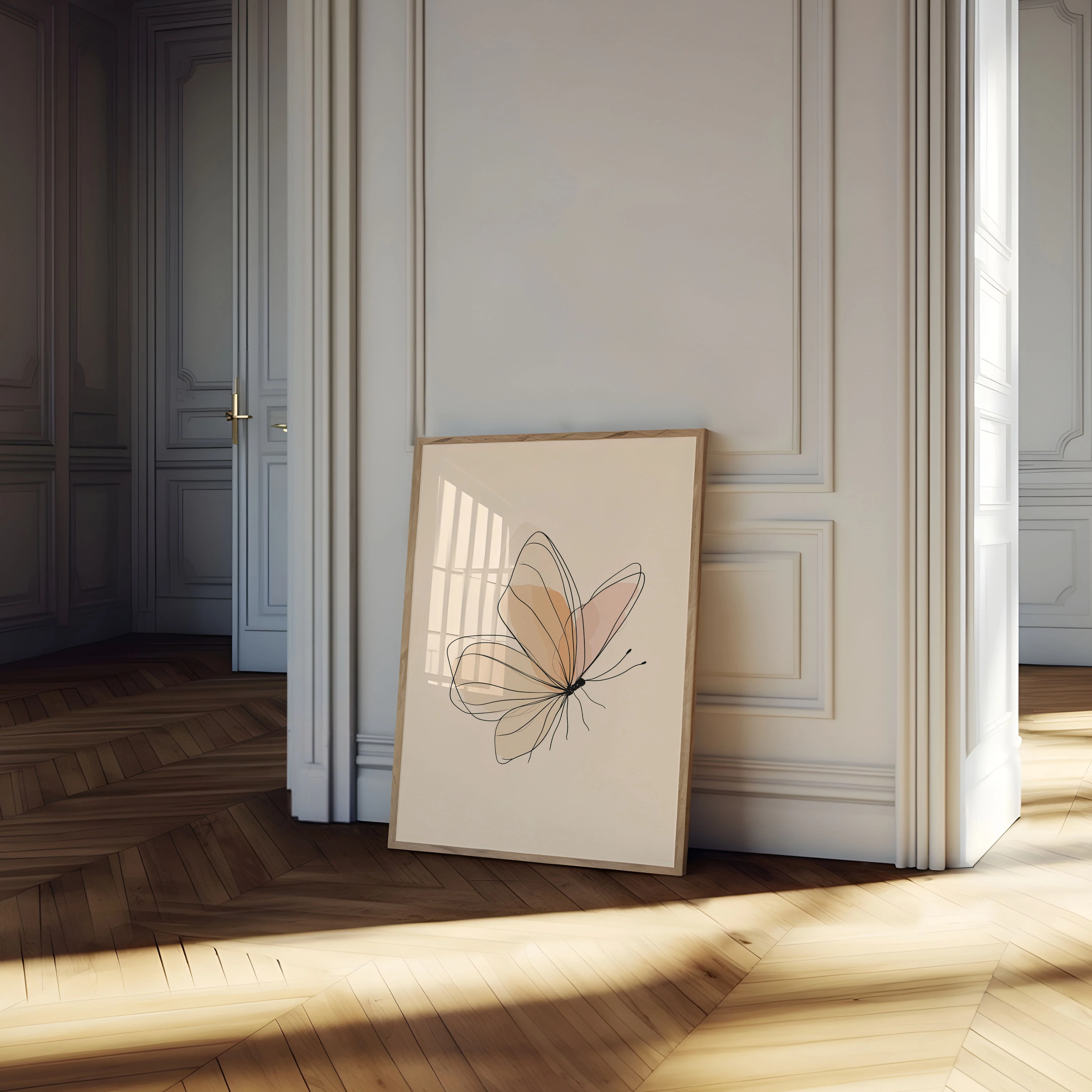 Delicate Butterfly Line Art Poster - Image 4
