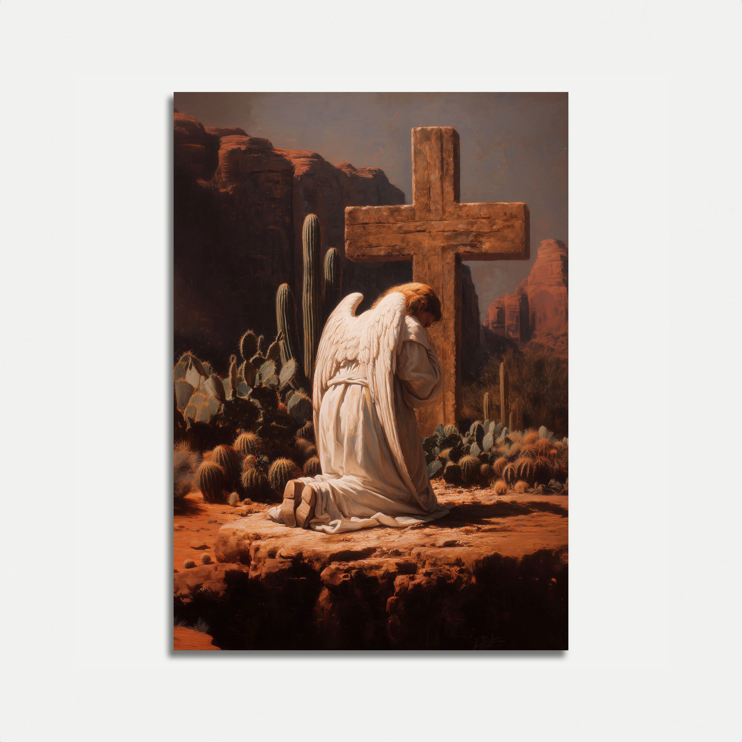 Desert Angel Prayer Poster