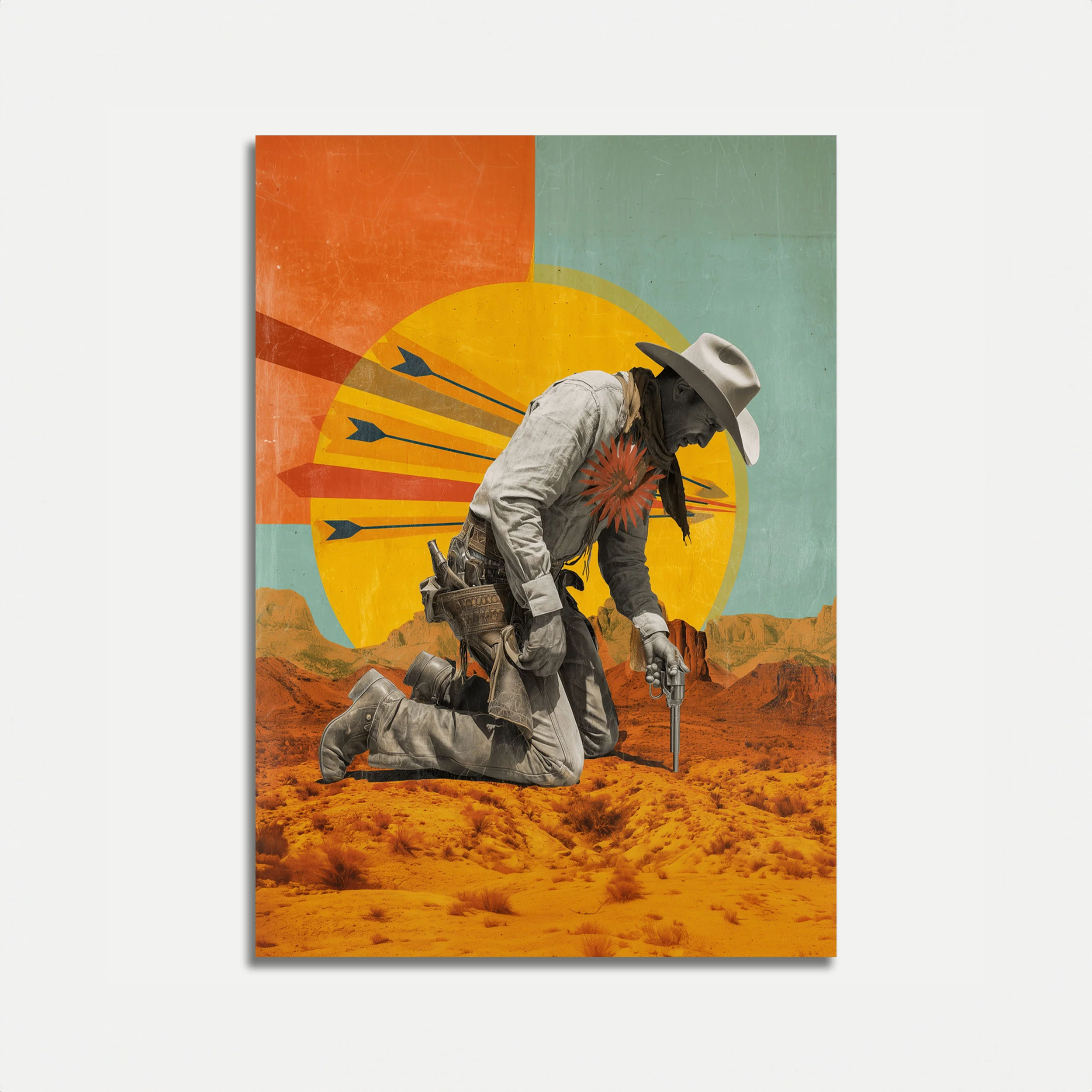 Desert Cowboy Showdown Poster
