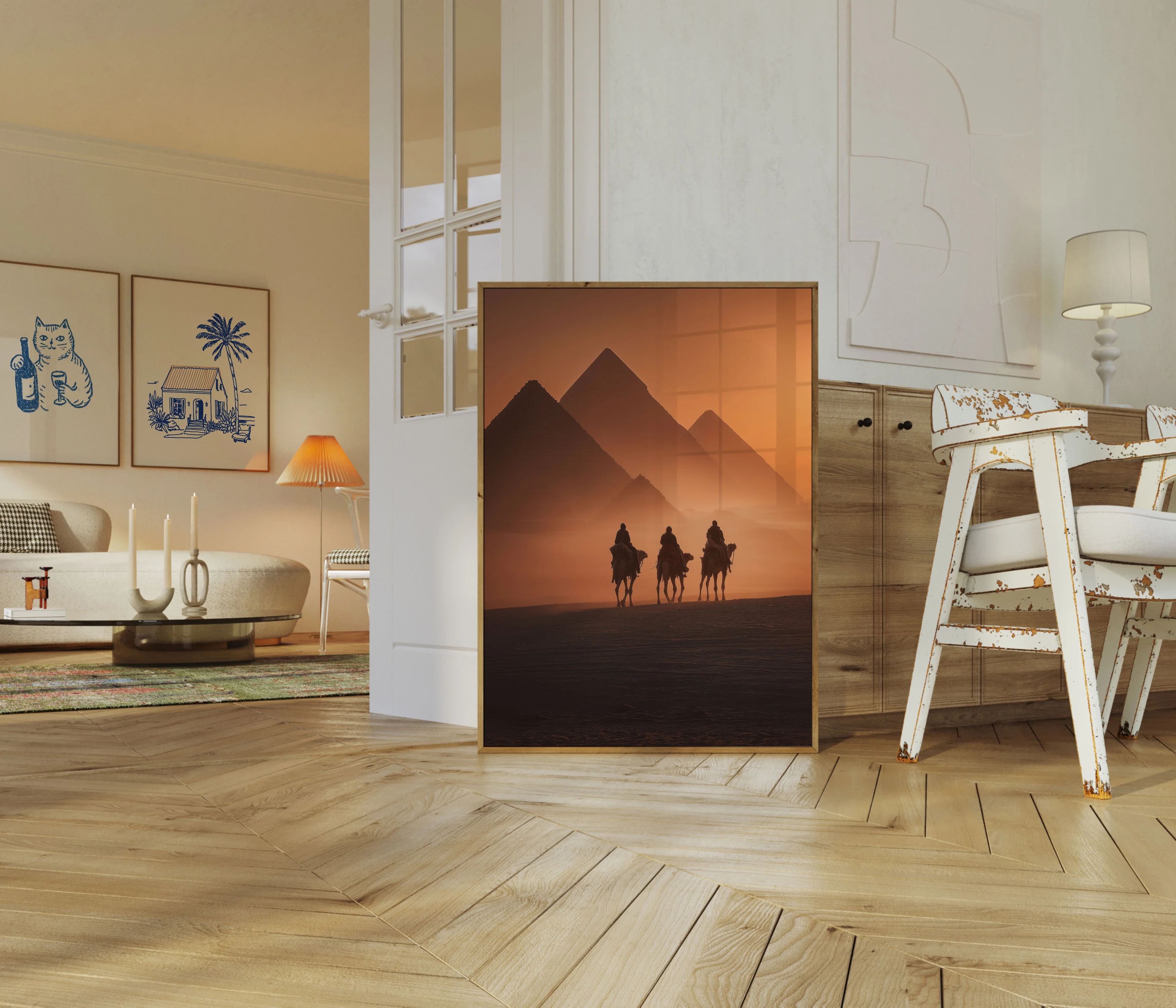 Desert Pyramids Camel Expedition Poster - Image 5