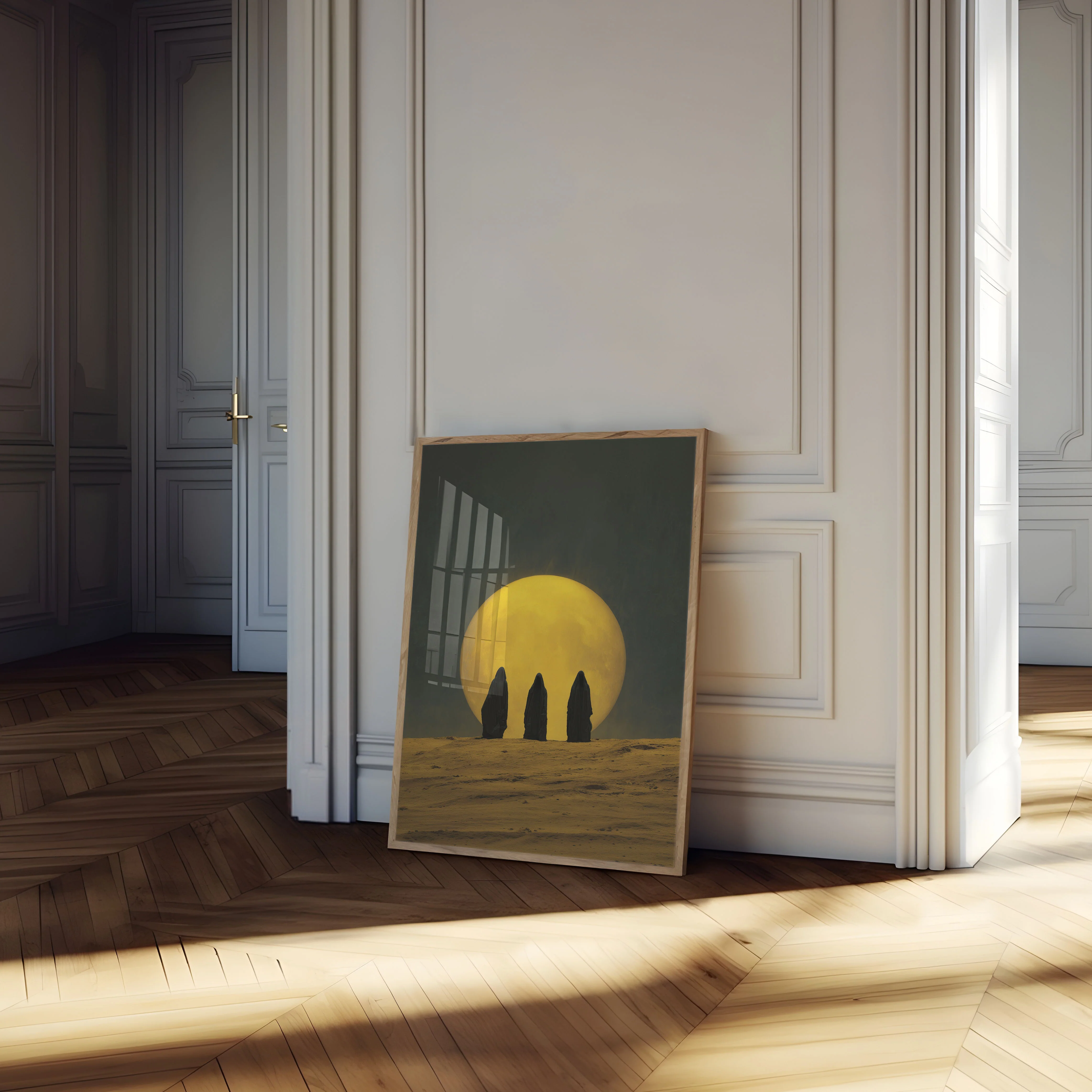 Desert Silhouettes Moonrise Poster - Image 4