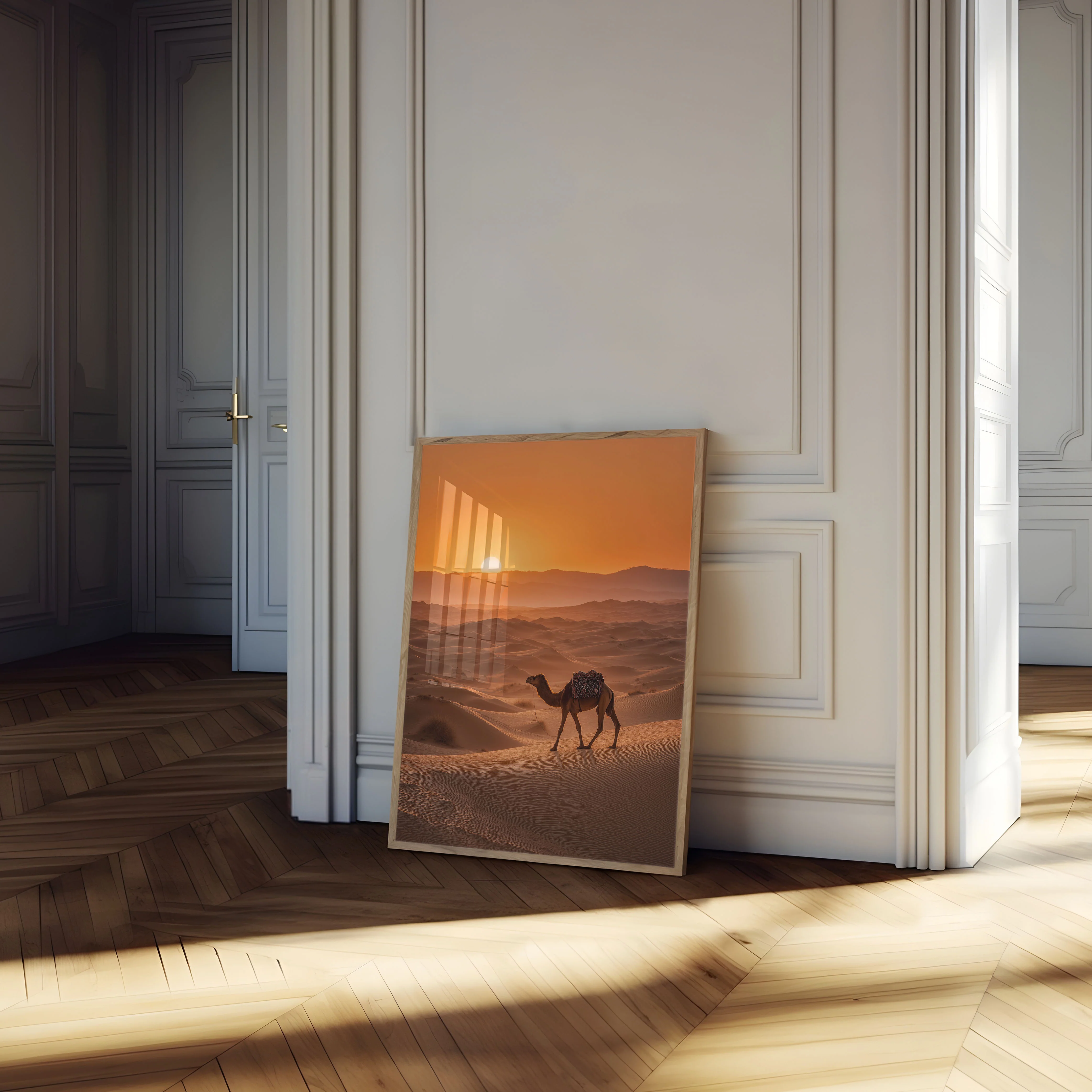 Desert Sunset Camel Journey Poster - Image 4