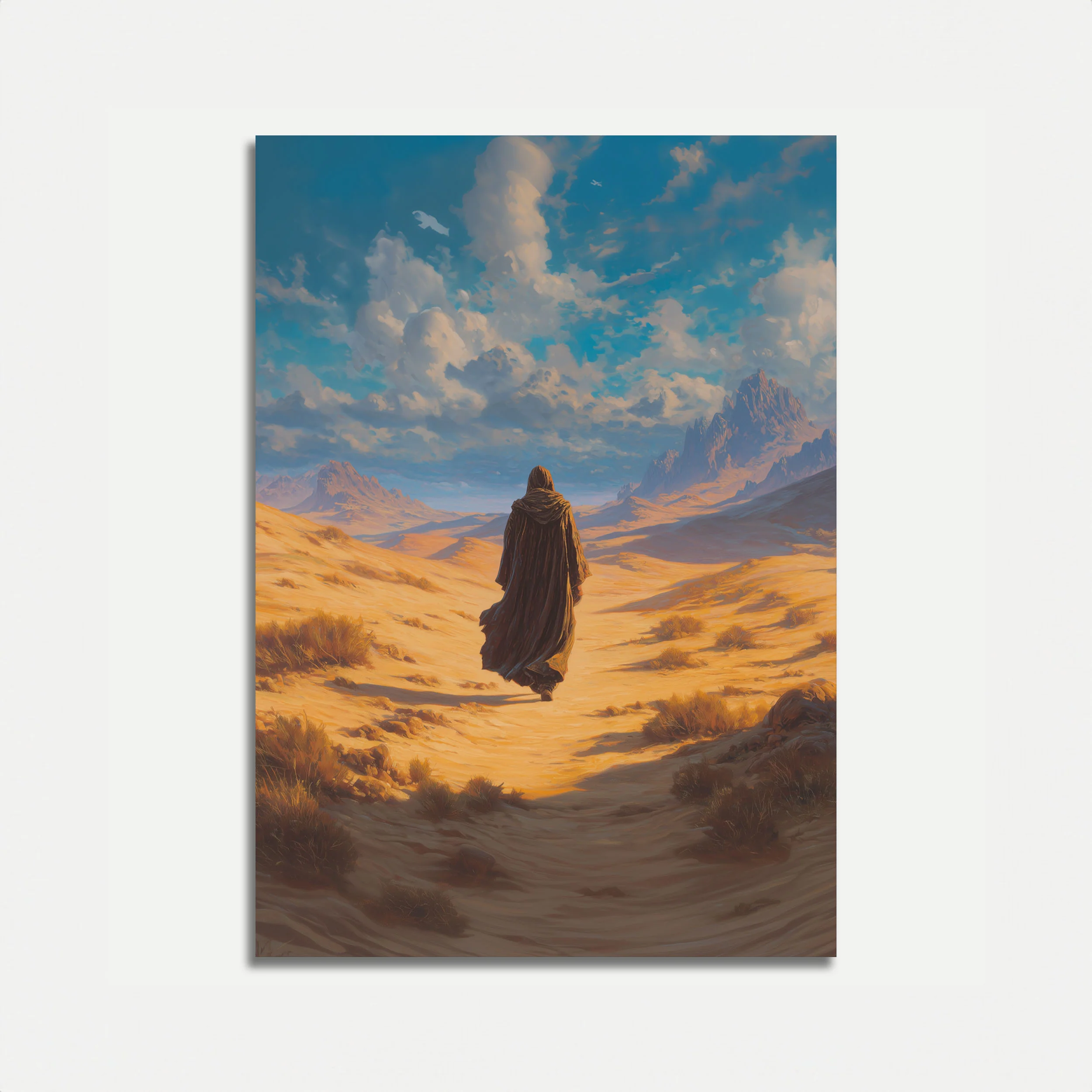Desert Wanderer's Journey Poster