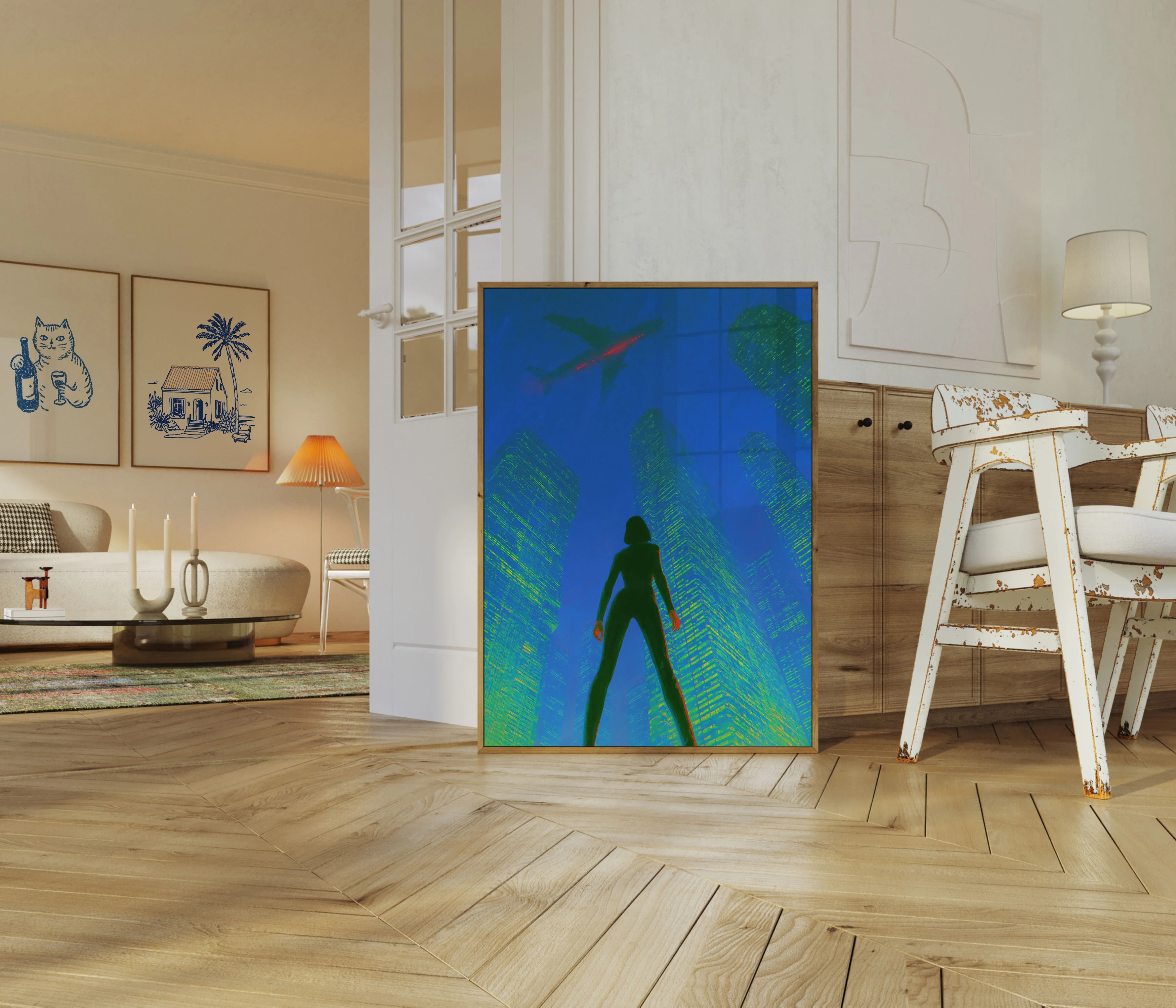 Digital Woman in Cybercity Poster - Image 5