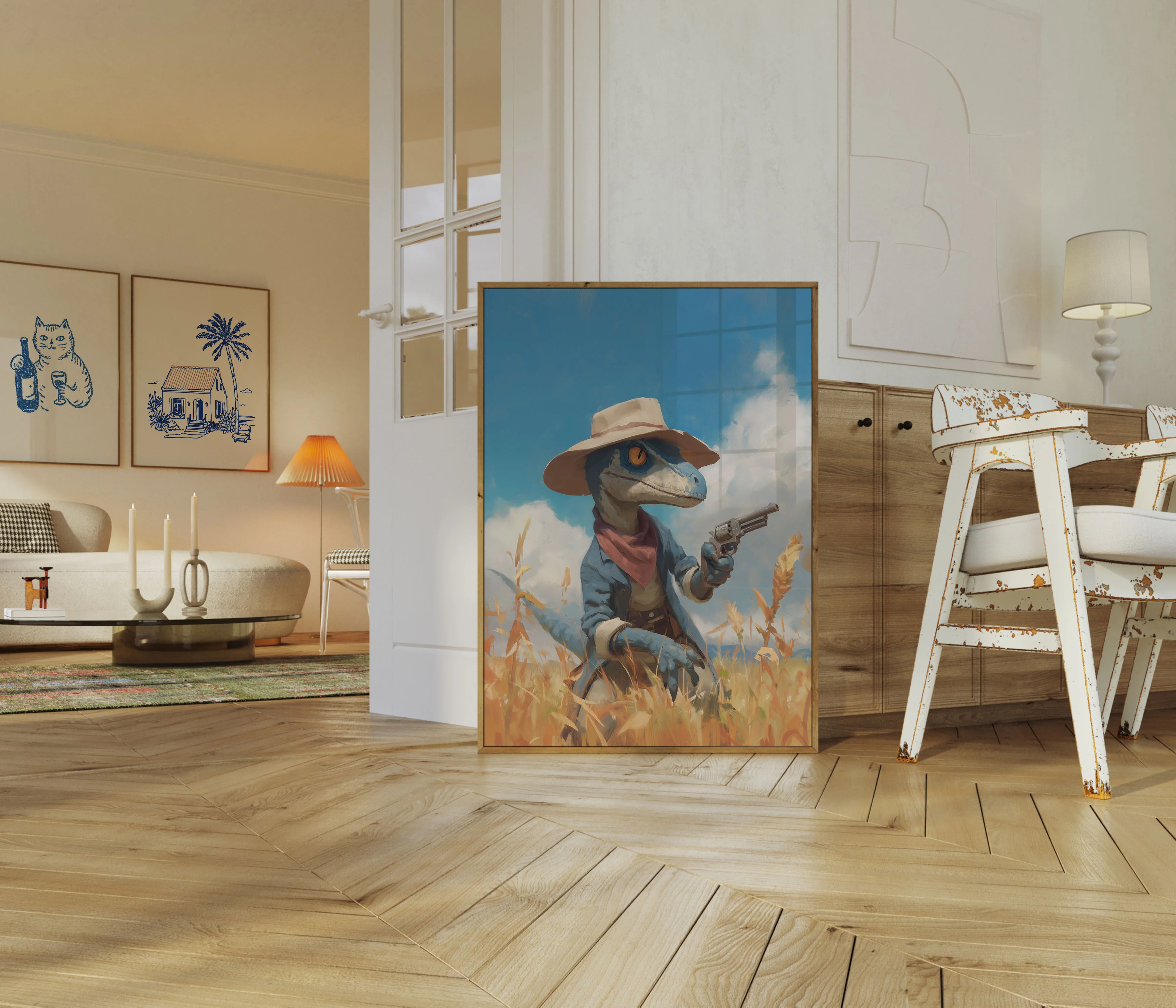Dino Cowboy Wild West Poster - Image 5
