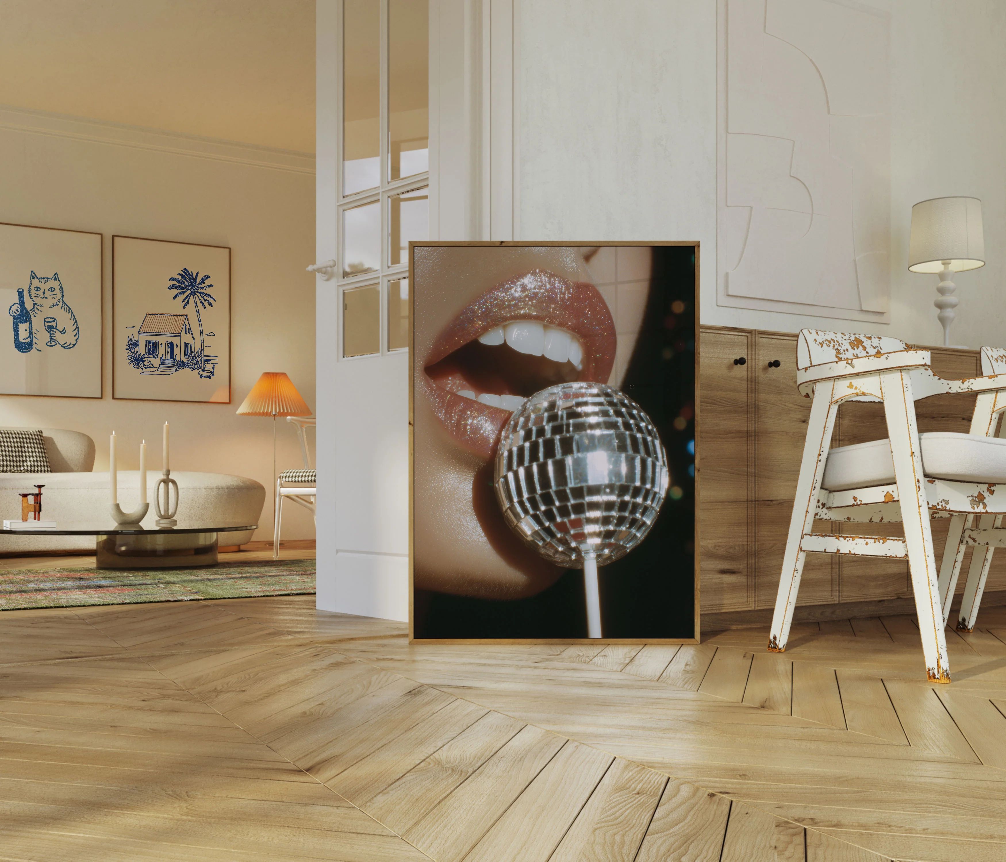 Disco Ball Glitter Glamour Poster - Image 5