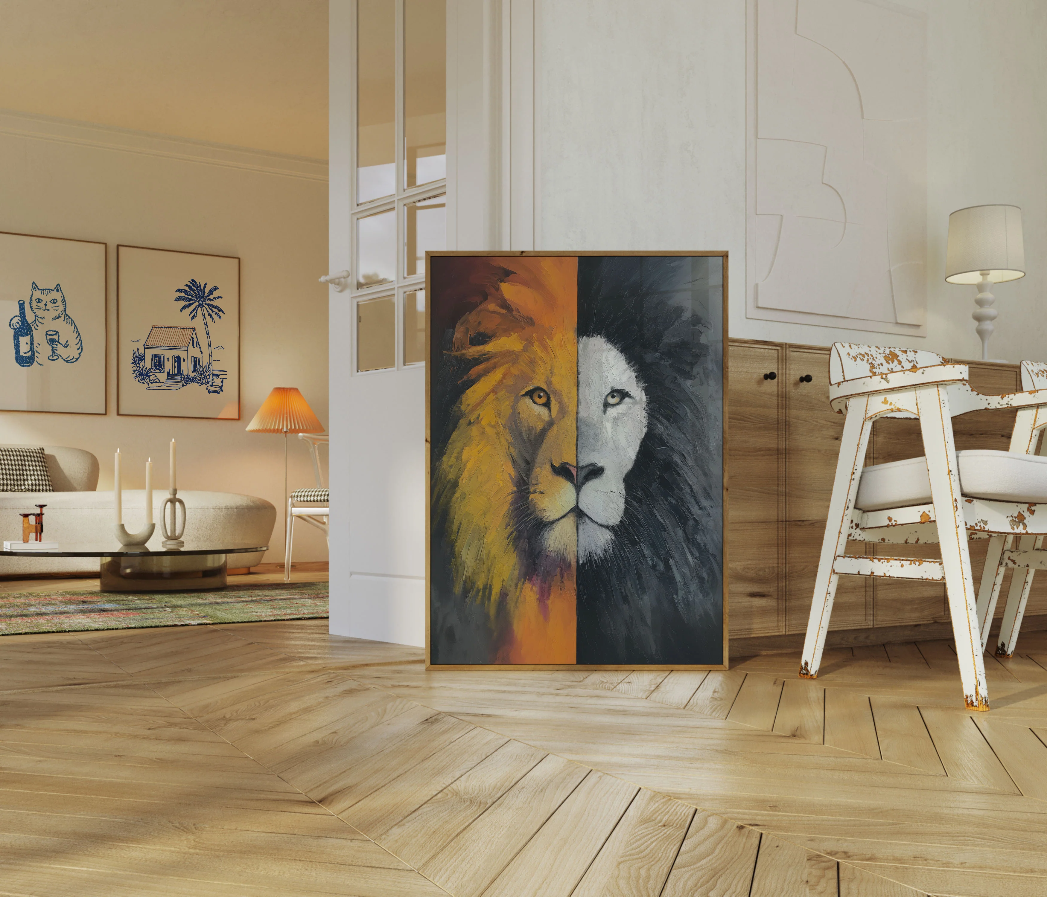Divided Lion Duality Poster - Image 5