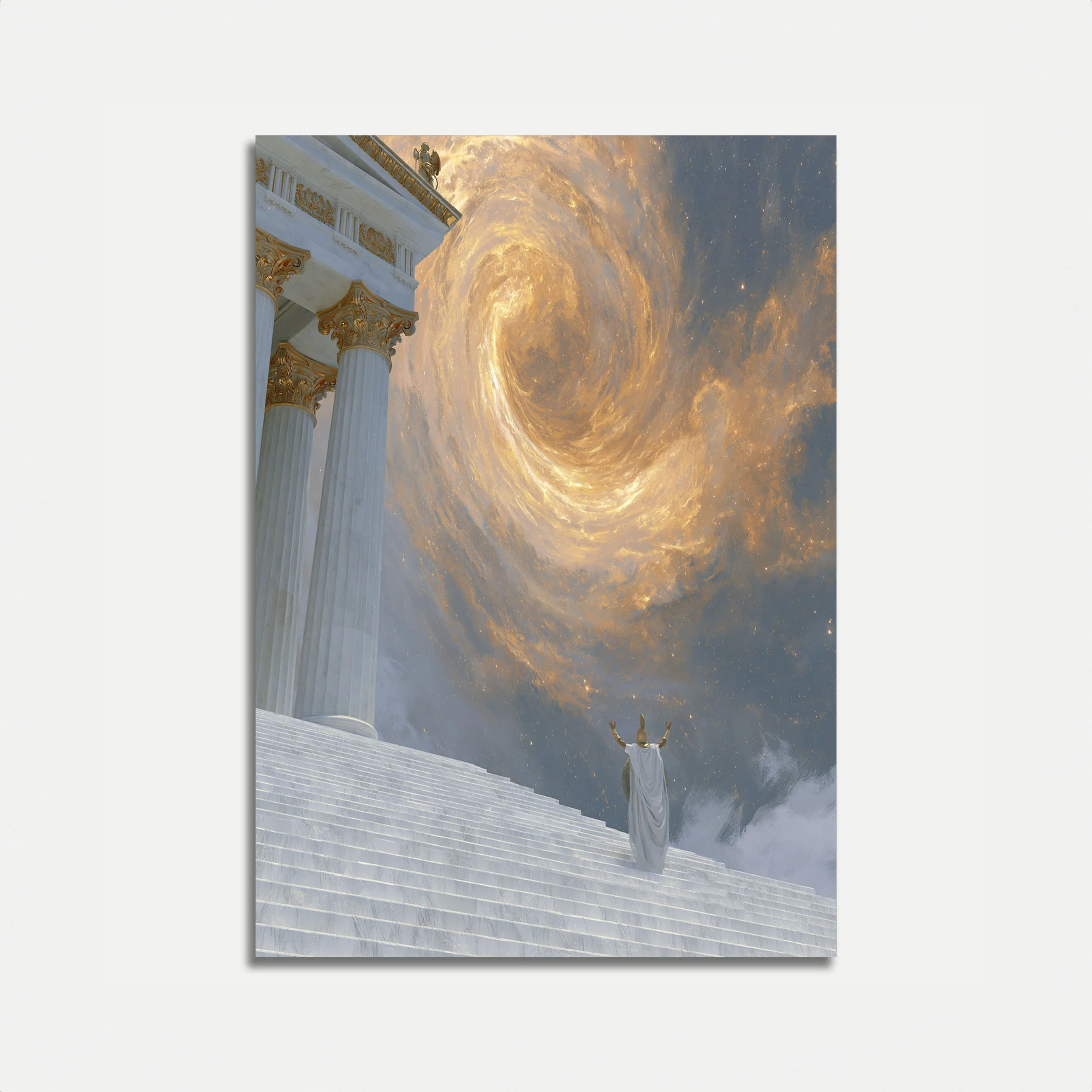 Divine Ascension Classical Architecture Poster