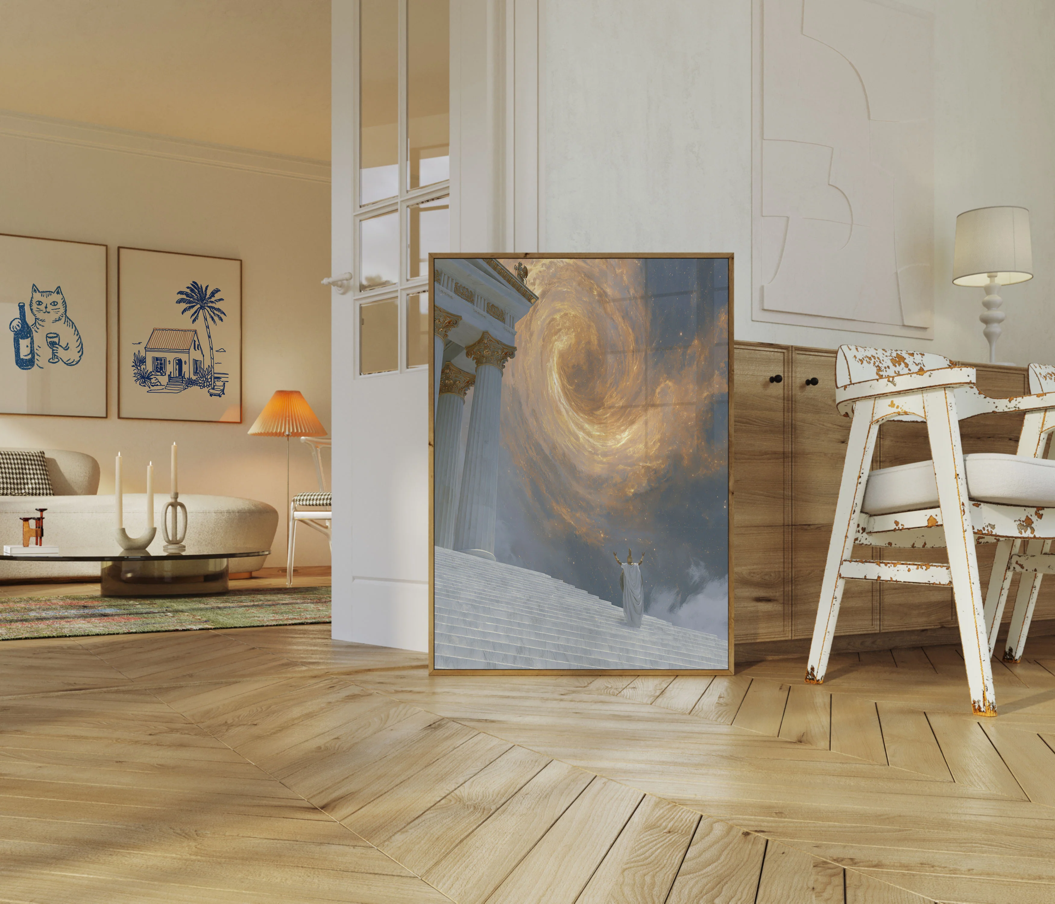 Divine Ascension Classical Architecture Poster - Image 5