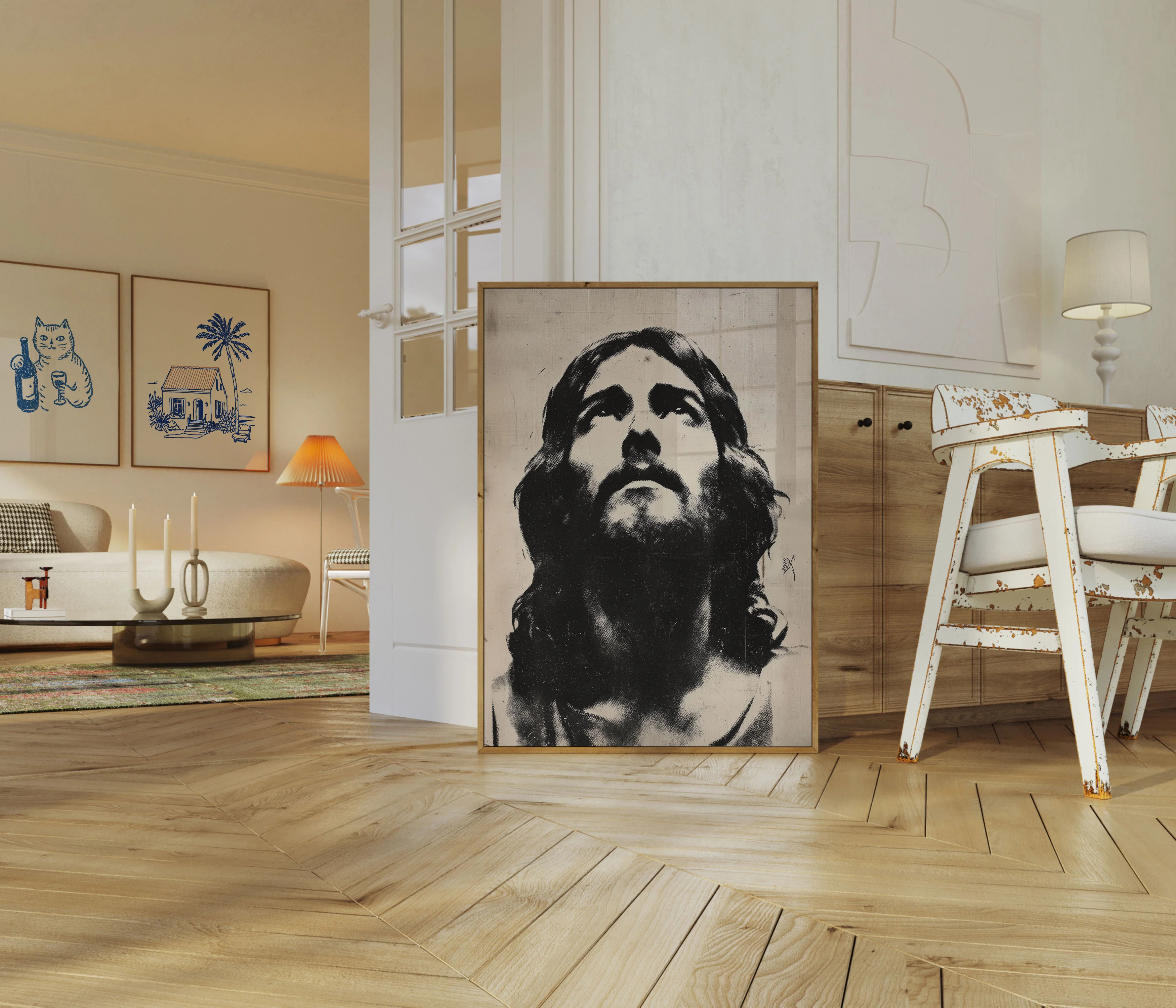 Divine Contemplation Religious Poster - Image 5