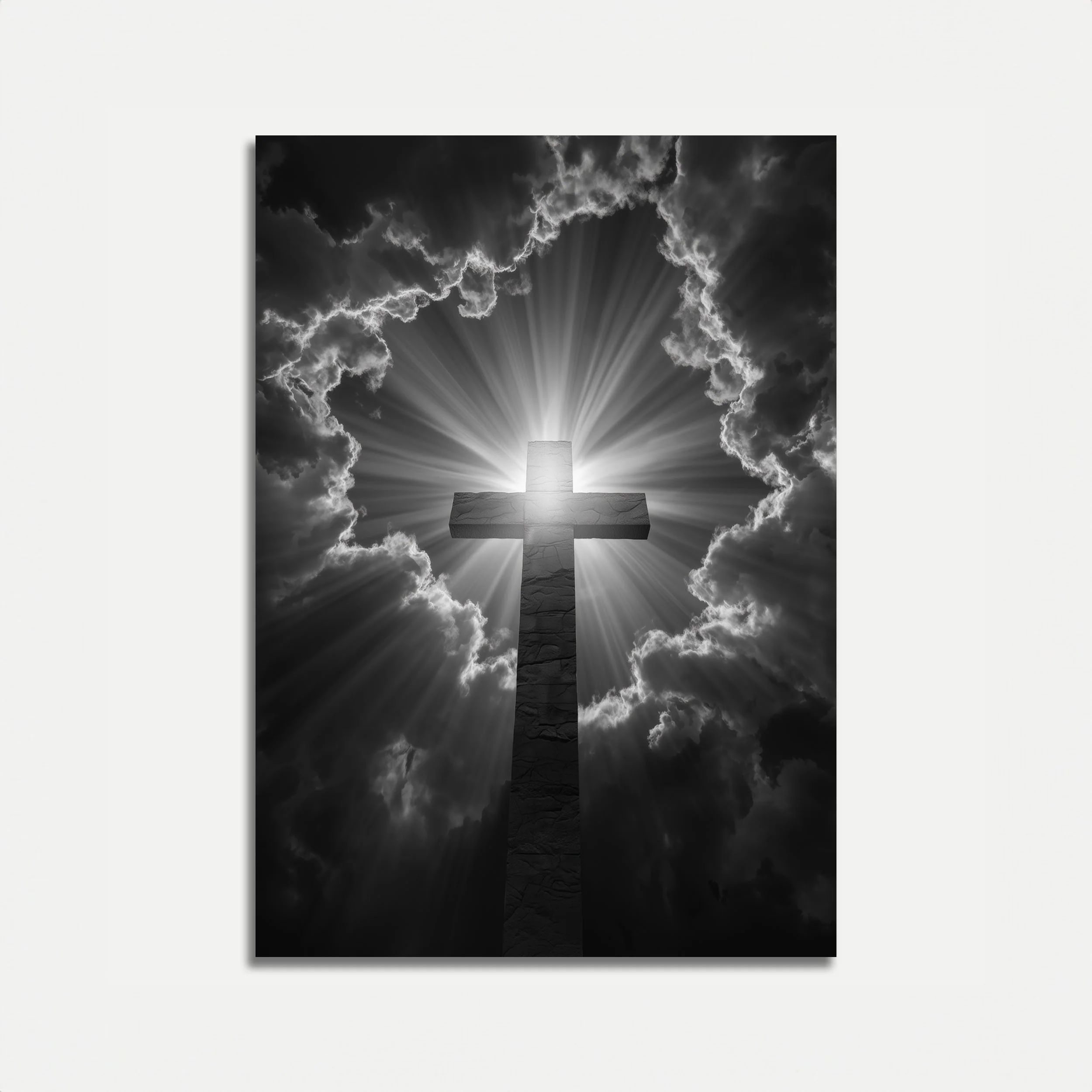 Divine Light Cross Poster